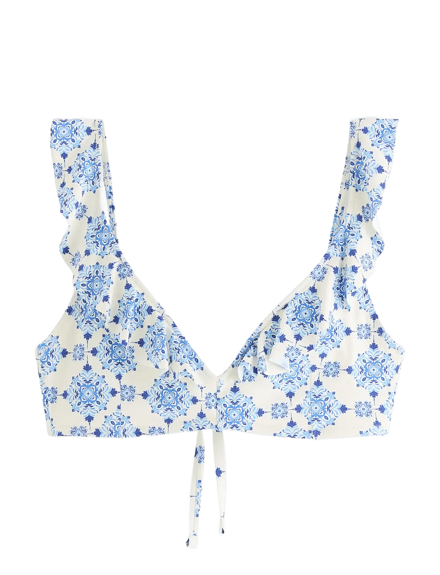 Lindex - Padded triangle bikini bra - triangelformad bikinis - blue - 1