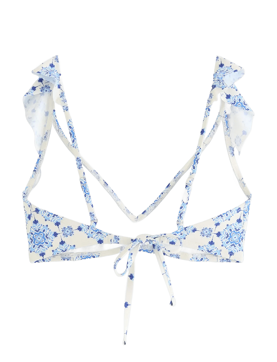 Lindex - Padded triangle bikini bra - triangelformad bikinis - blue - 2