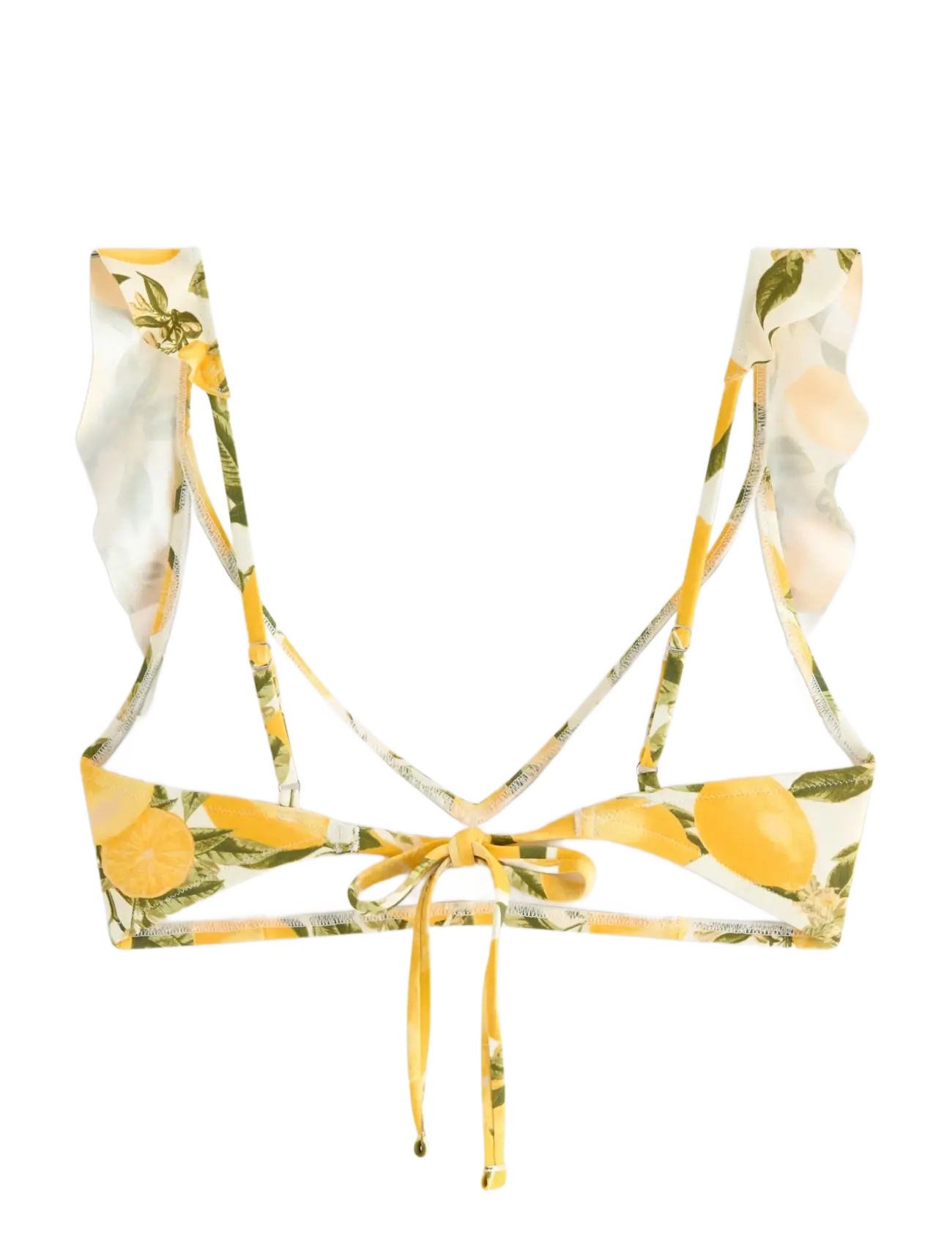 Lindex - Padded triangle bikini bra - dreieck-bikini-oberteile - dark dusty yellow - 2
