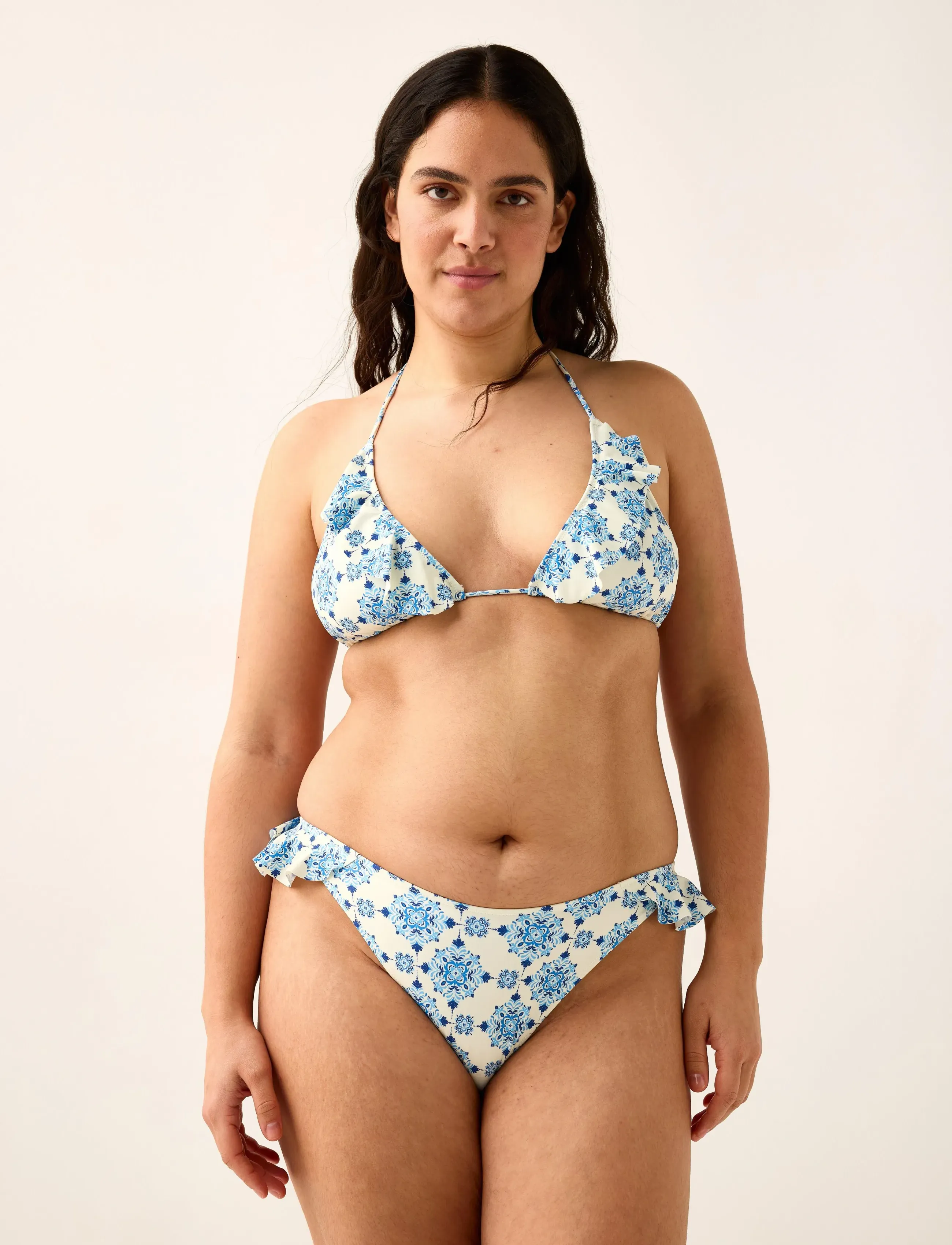 Lindex Brazilian Bikini Bottom, Kvinder, Flæse Brasiliansk Bikinitrusse, Multi/mønstret, Str: M