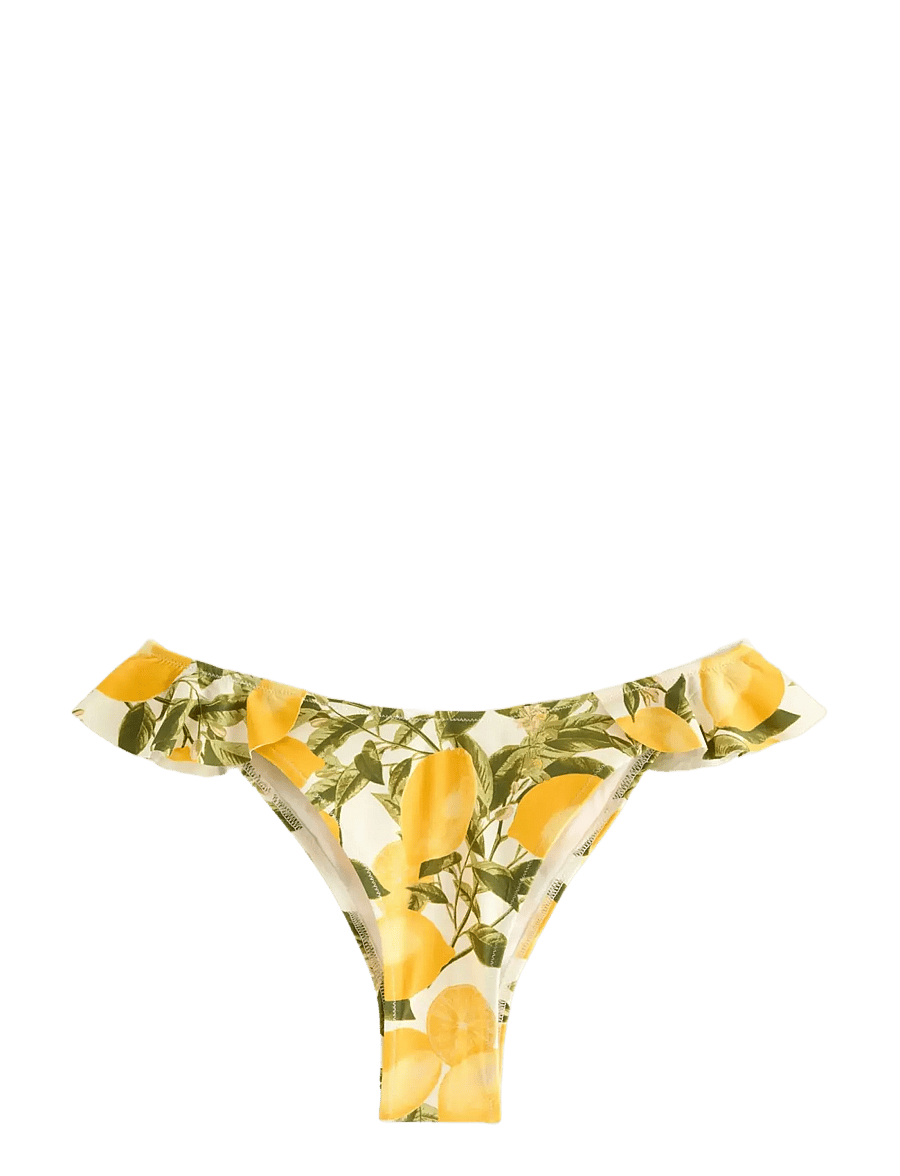 Lindex - Brazilian bikini bottom - brazilian bikinier - dark dusty yellow - 1