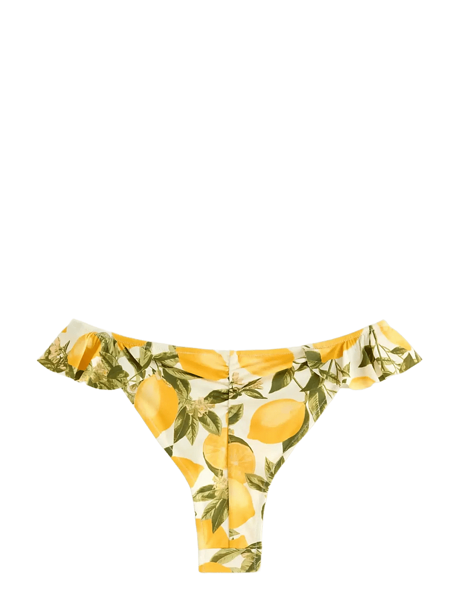 Lindex - Brazilian bikini bottom - brazilian bikinier - dark dusty yellow - 2
