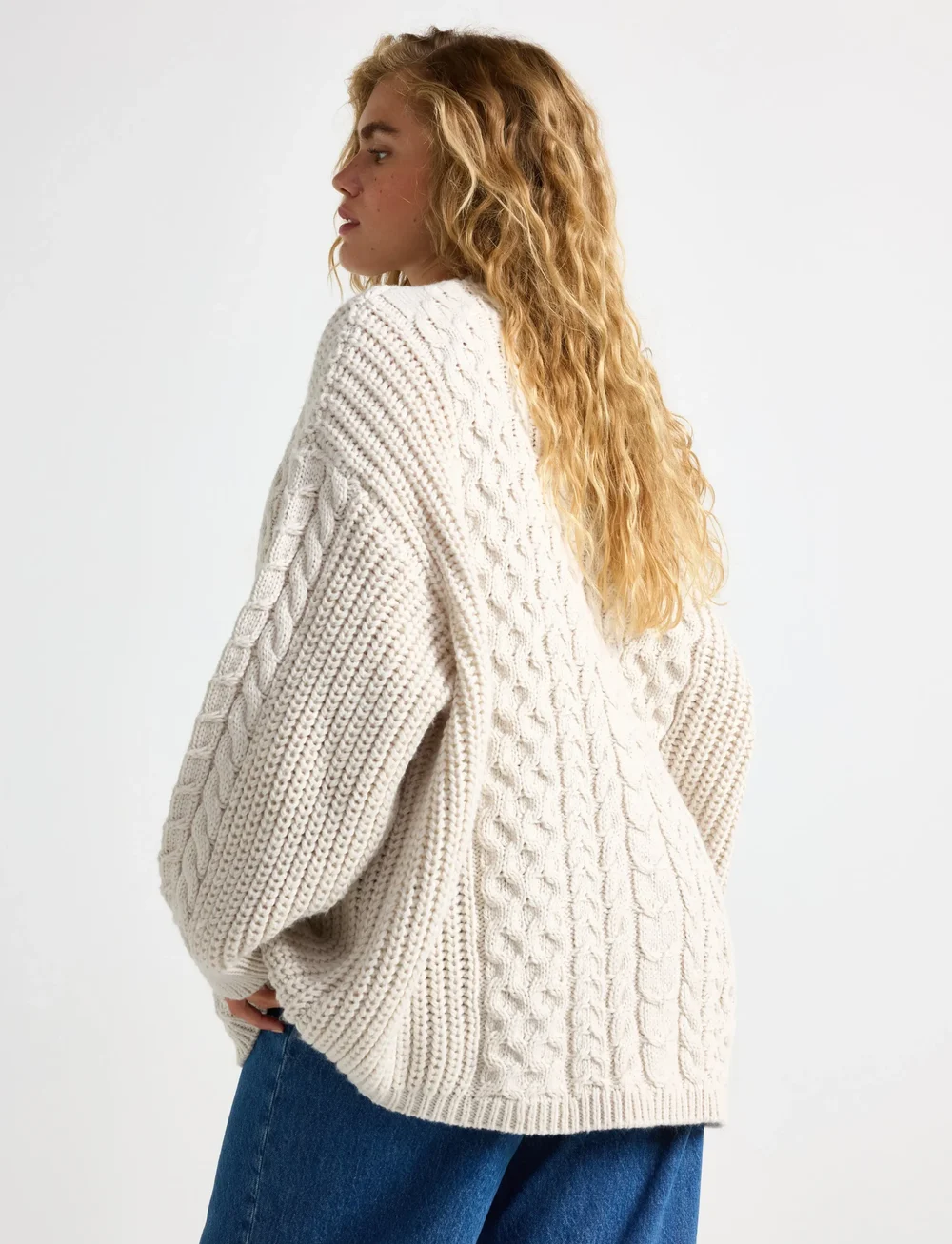 Lindex - Sweater Alina - stickade tröjor - off white - 3