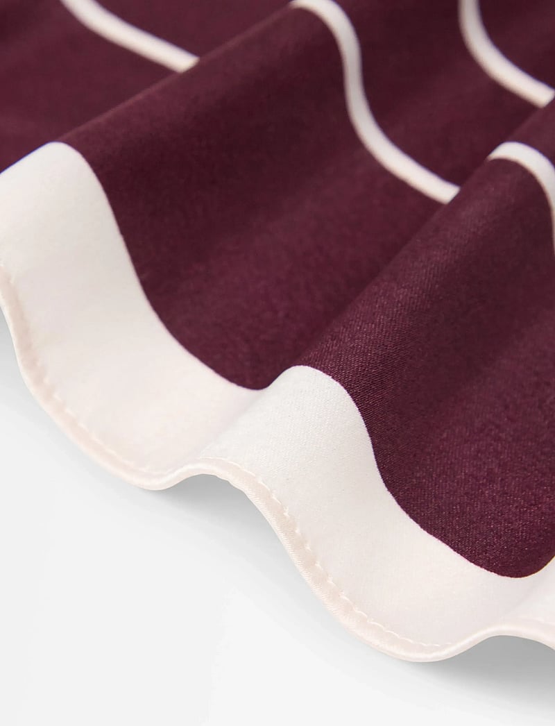 Lindex - Scarf stripe Helena - tynde tørklæder - dark dusty red - 1