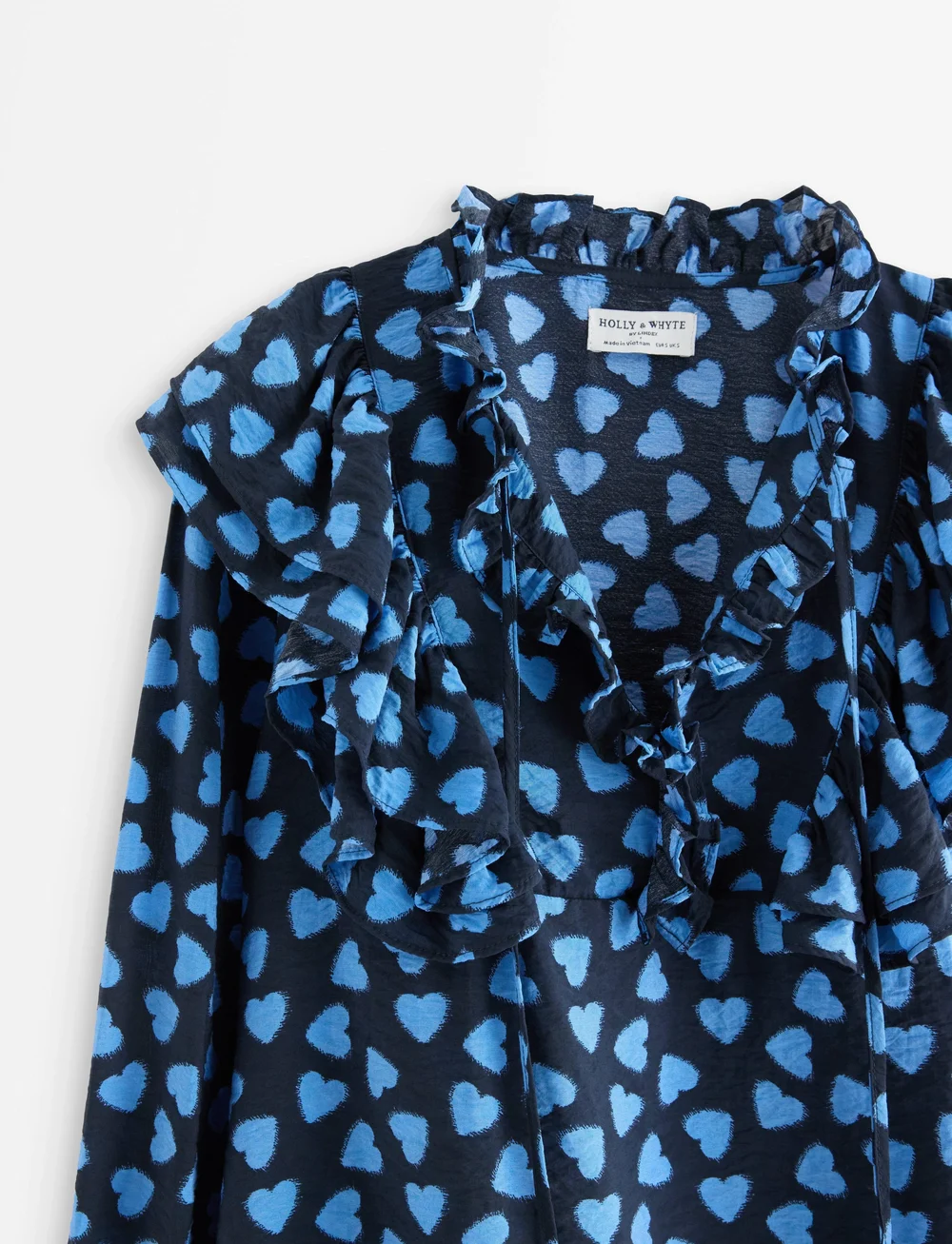 Lindex - Långärmad blus - langærmede bluser - dark navy - 5