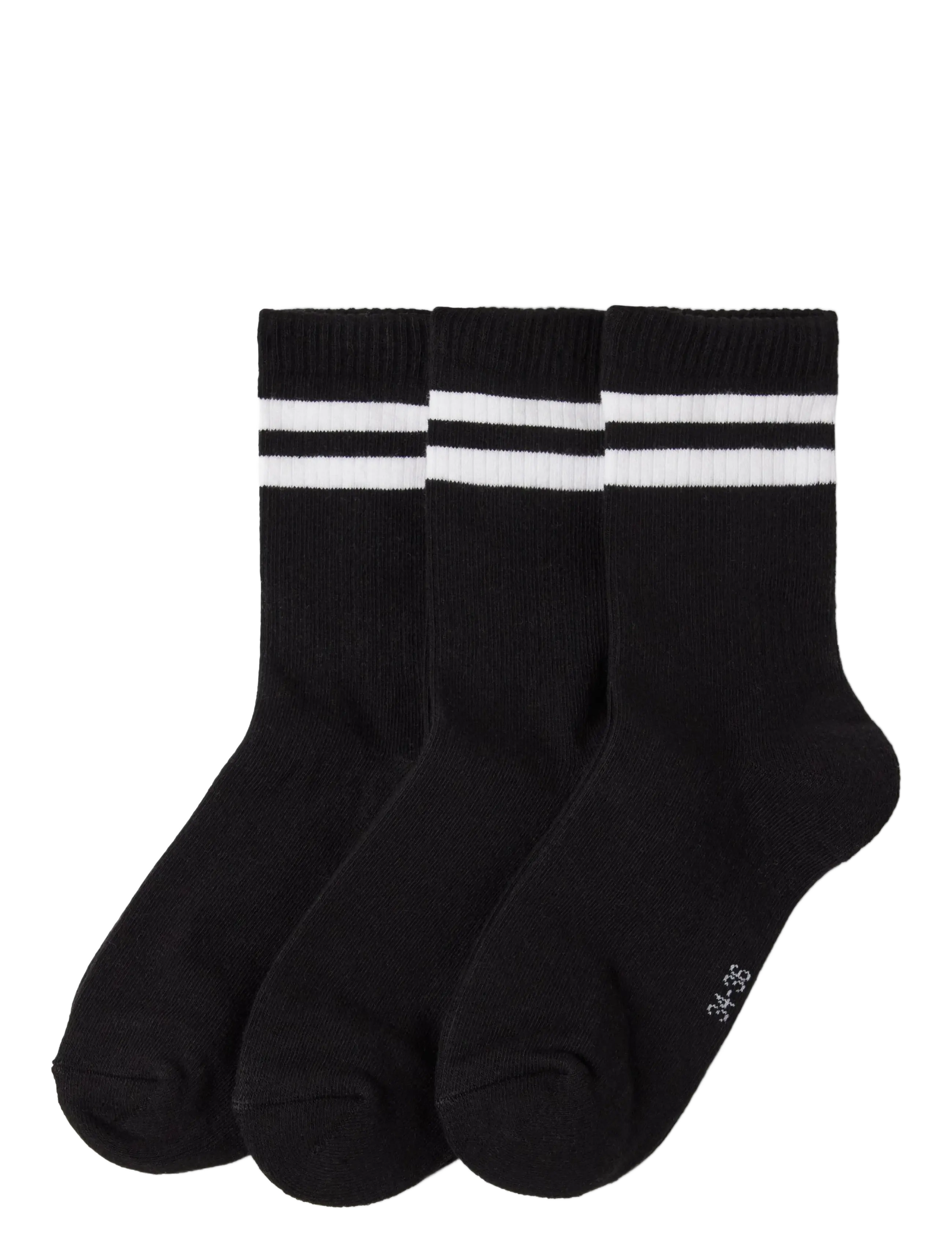 LINDEX 3-Pack Socken Schwarz - 34/36 - Kinder