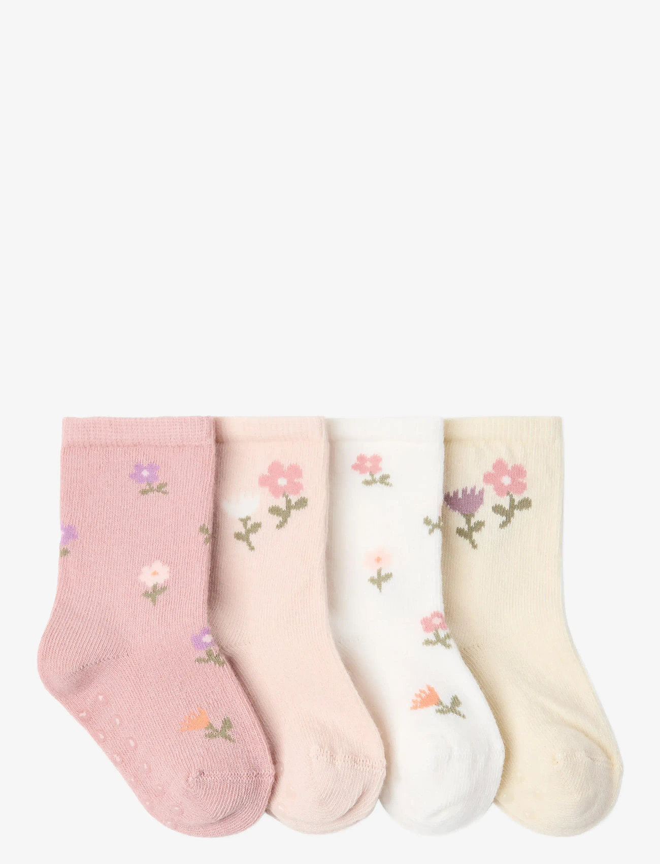 Lindex - Sock 4 pack with pattern - efterårstøj - dusty pink - 1