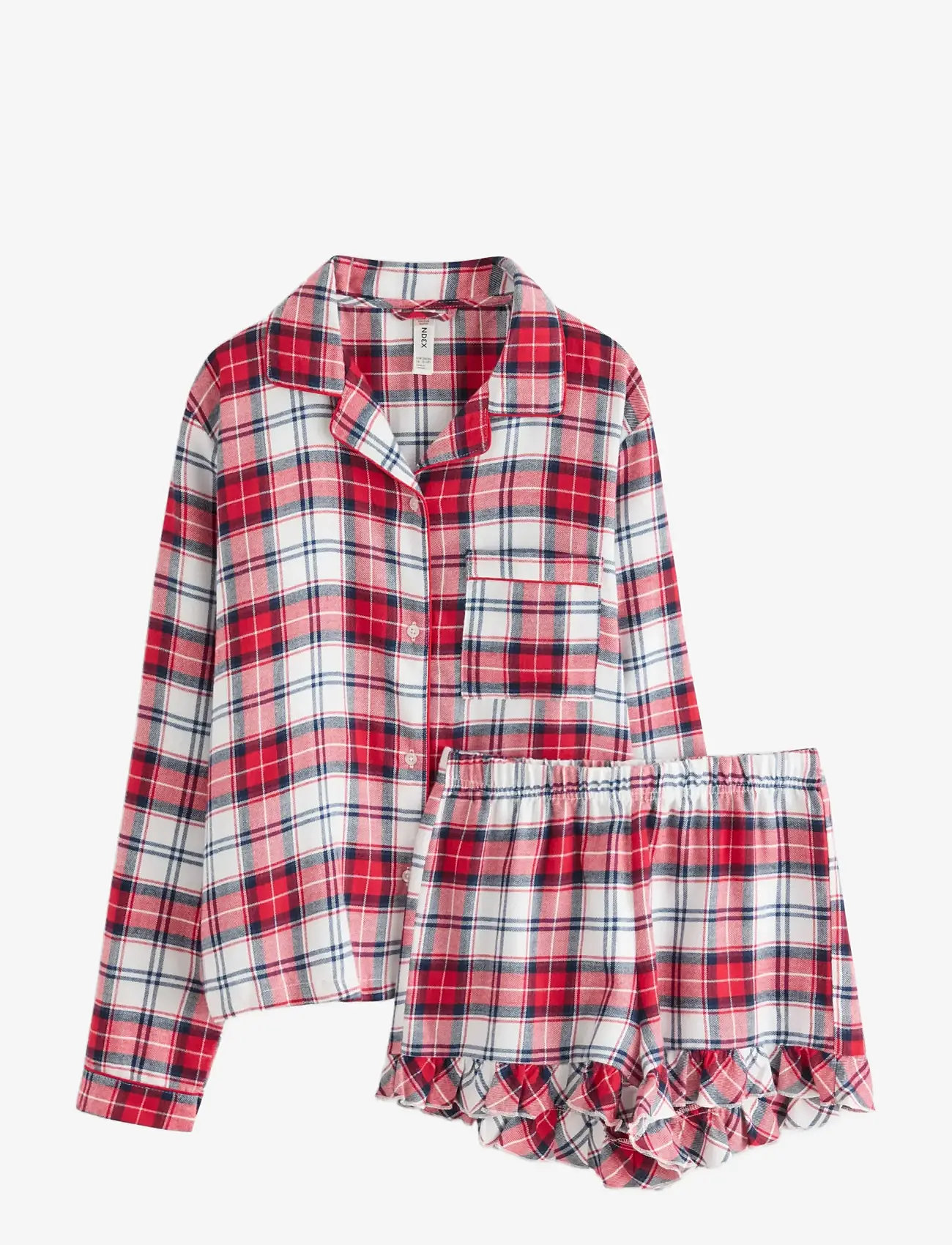 Lindex - Pyjamassæt i fløjl - pyjamasset - off white - 1