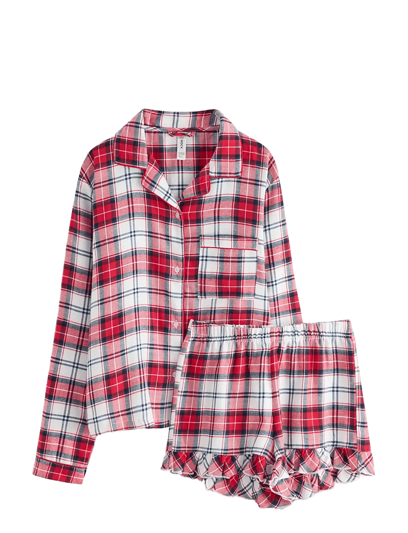 Lindex - Pyjamassæt i fløjl - pyjamasset - off white - 1