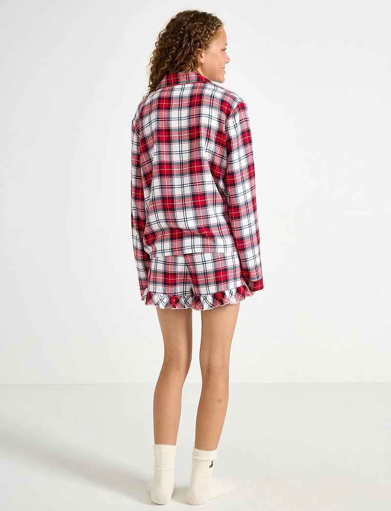 Lindex - Pyjamassæt i fløjl - pyjamasset - off white - 3