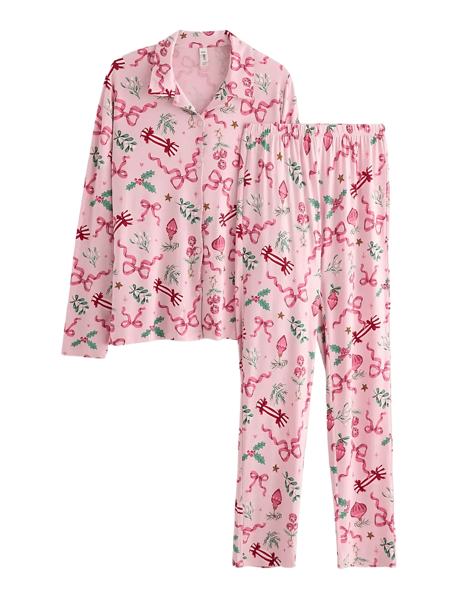 Lindex - Pyjamasset - pyjama-sets - light pink - 1