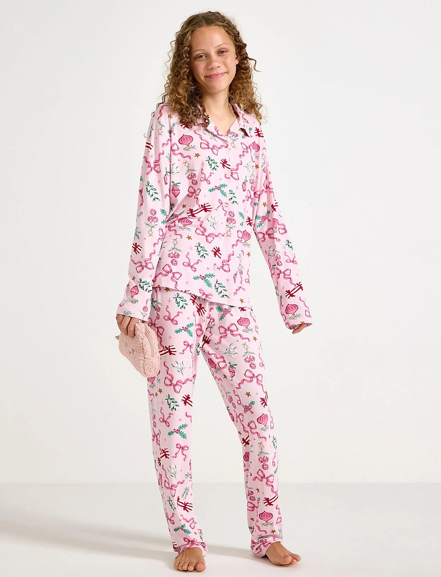 Lindex - Pyjamasset - pyjama-sets - light pink - 0