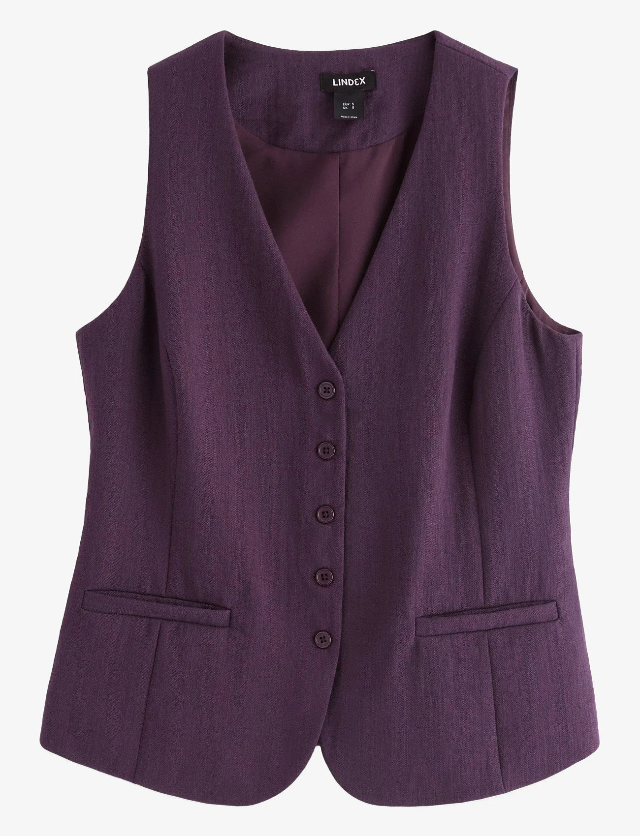 Lindex - Vest Aina - kamizelki - dark dusty lilac - 1