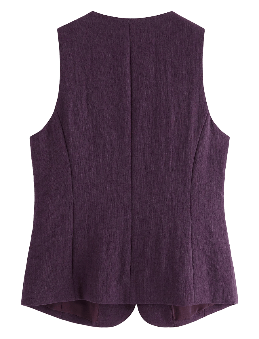 Lindex - Vest Aina - vester - dark dusty lilac - 2