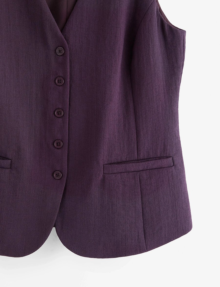 Lindex - Vest Aina - vester - dark dusty lilac - 5