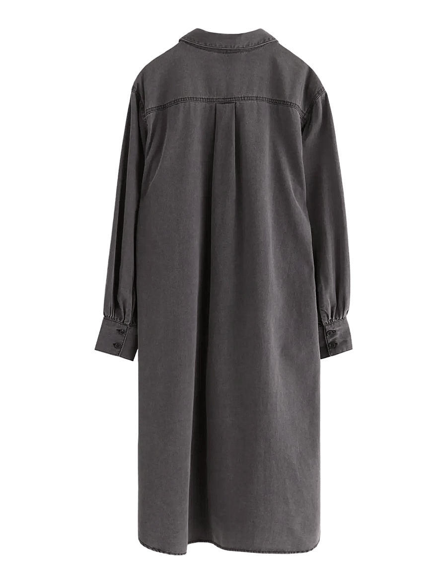Lindex - Dress Vega Midi - džinsinės suknelės - black - 2