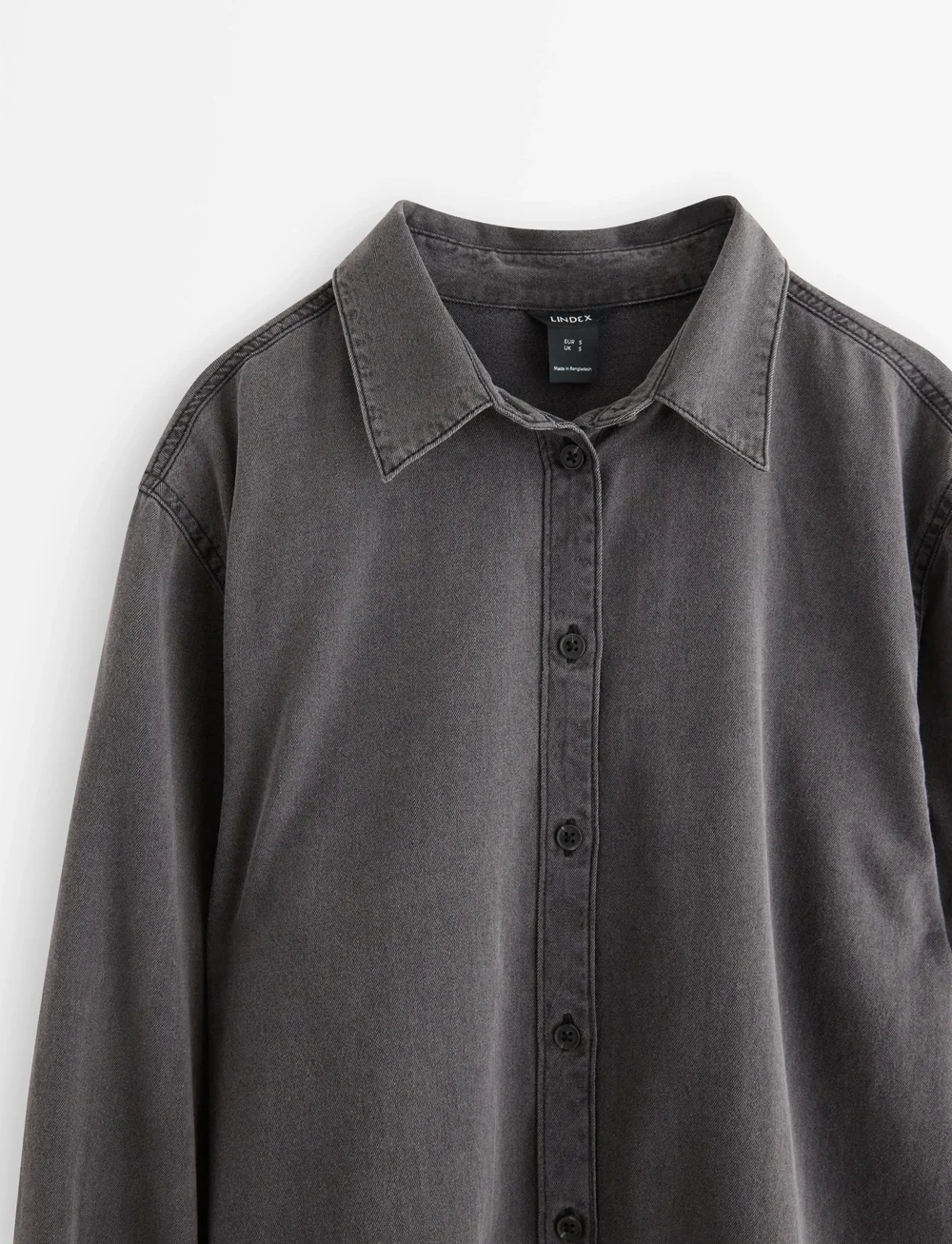 Lindex - Dress Vega Midi - denimkjoler - black - 5