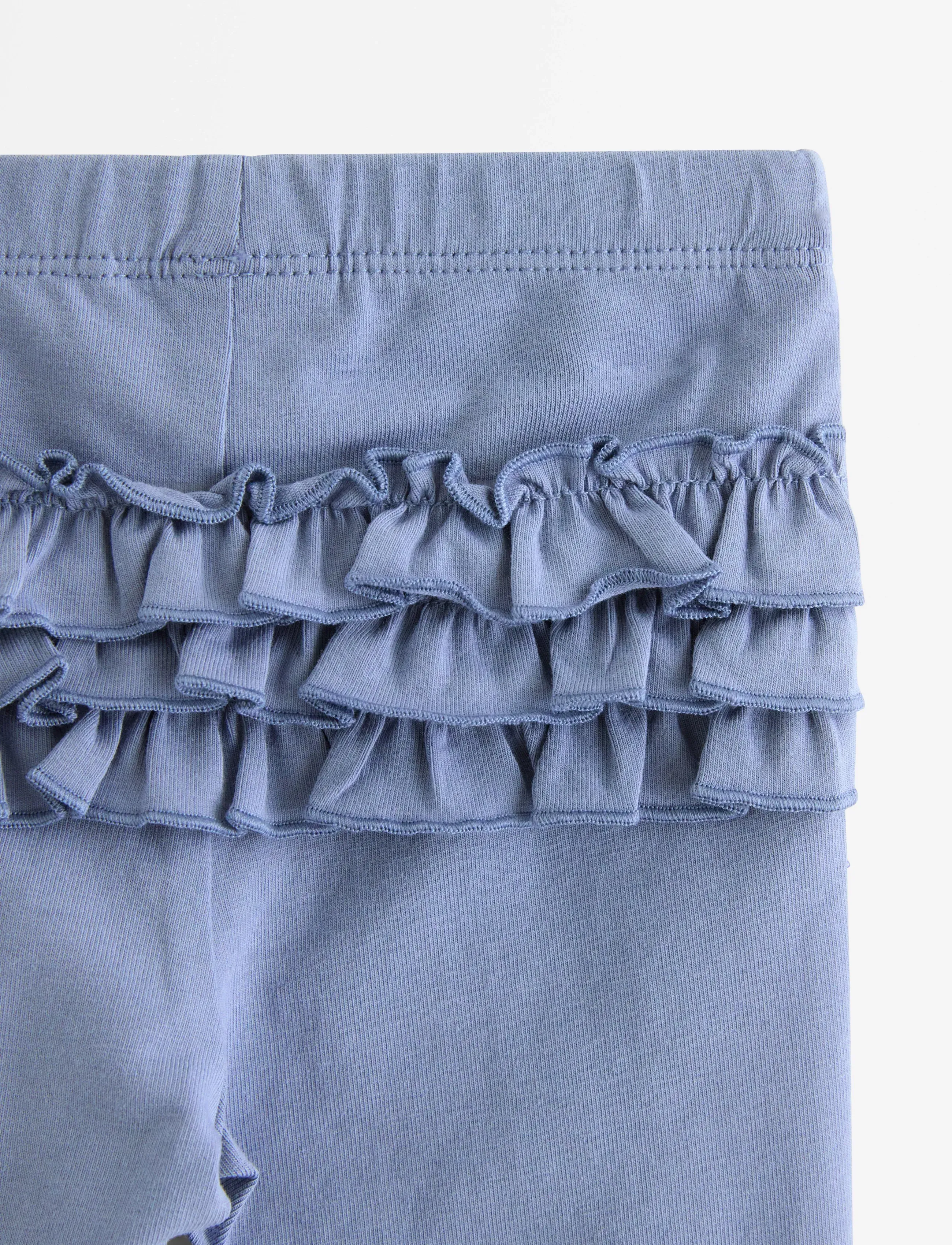Lindex - Leggings frill at back - legingi - blue - 2