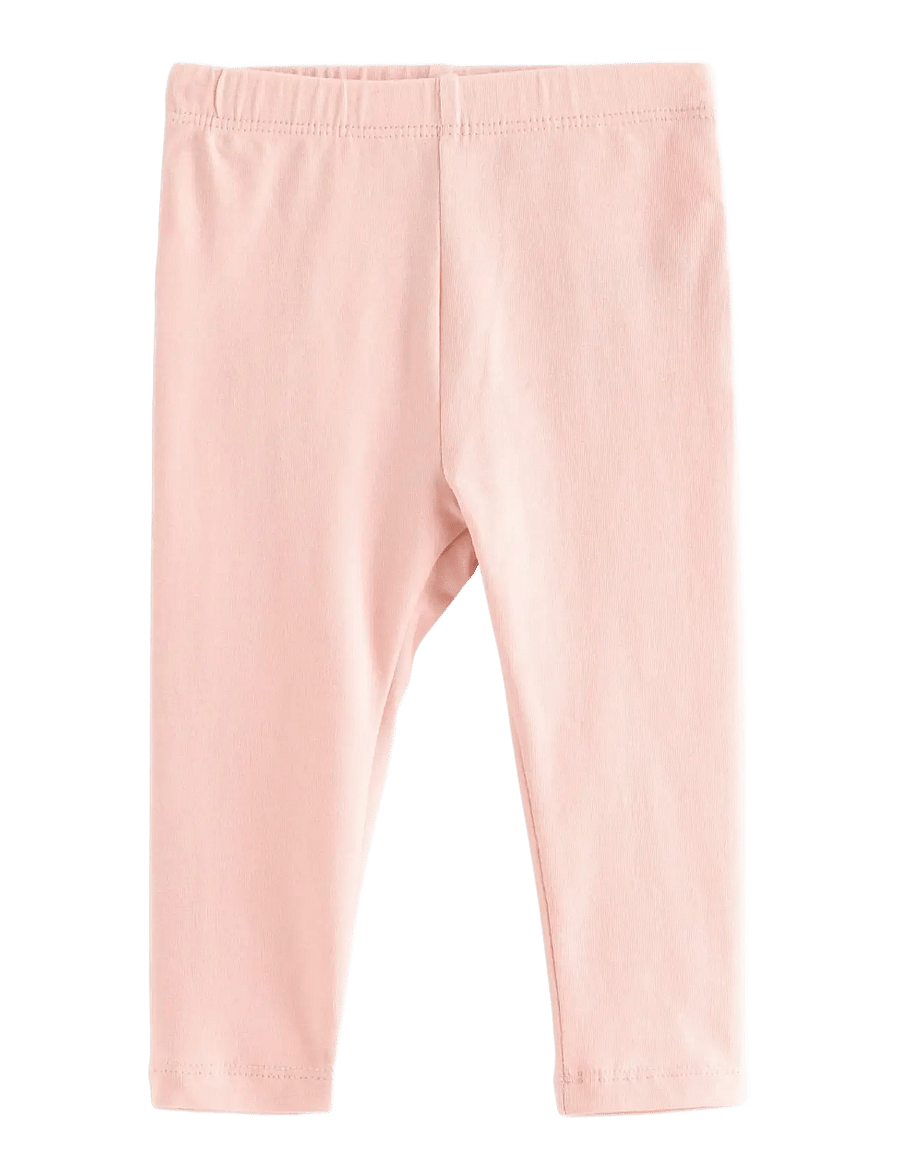 Lindex - Leggings frill at back - leggings - light dusty pink - 0