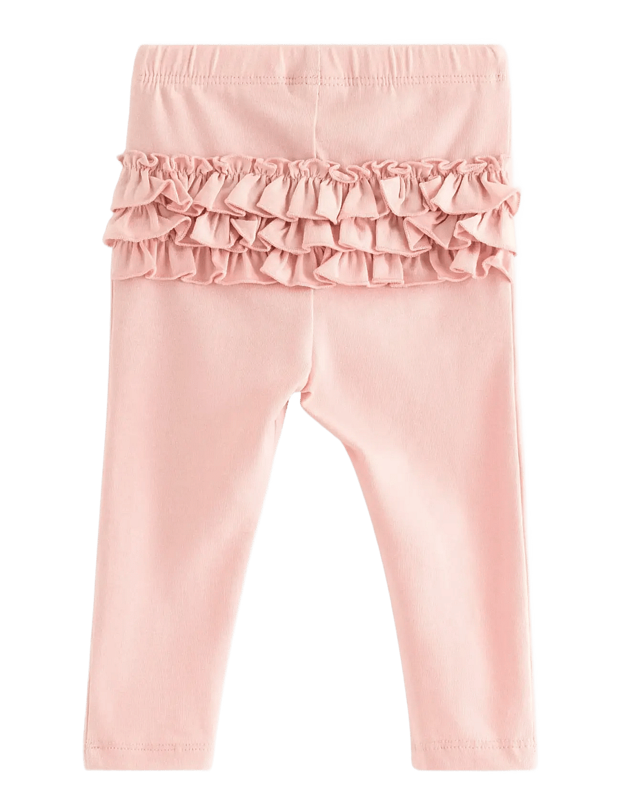 Lindex - Leggings frill at back - leggings - light dusty pink - 1