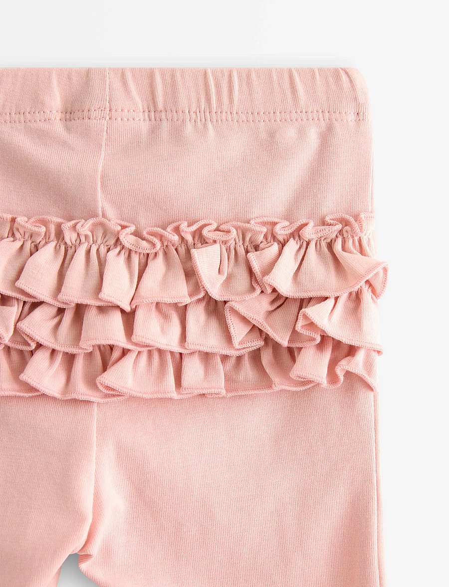 Lindex - Leggings frill at back - leggings - light dusty pink - 2