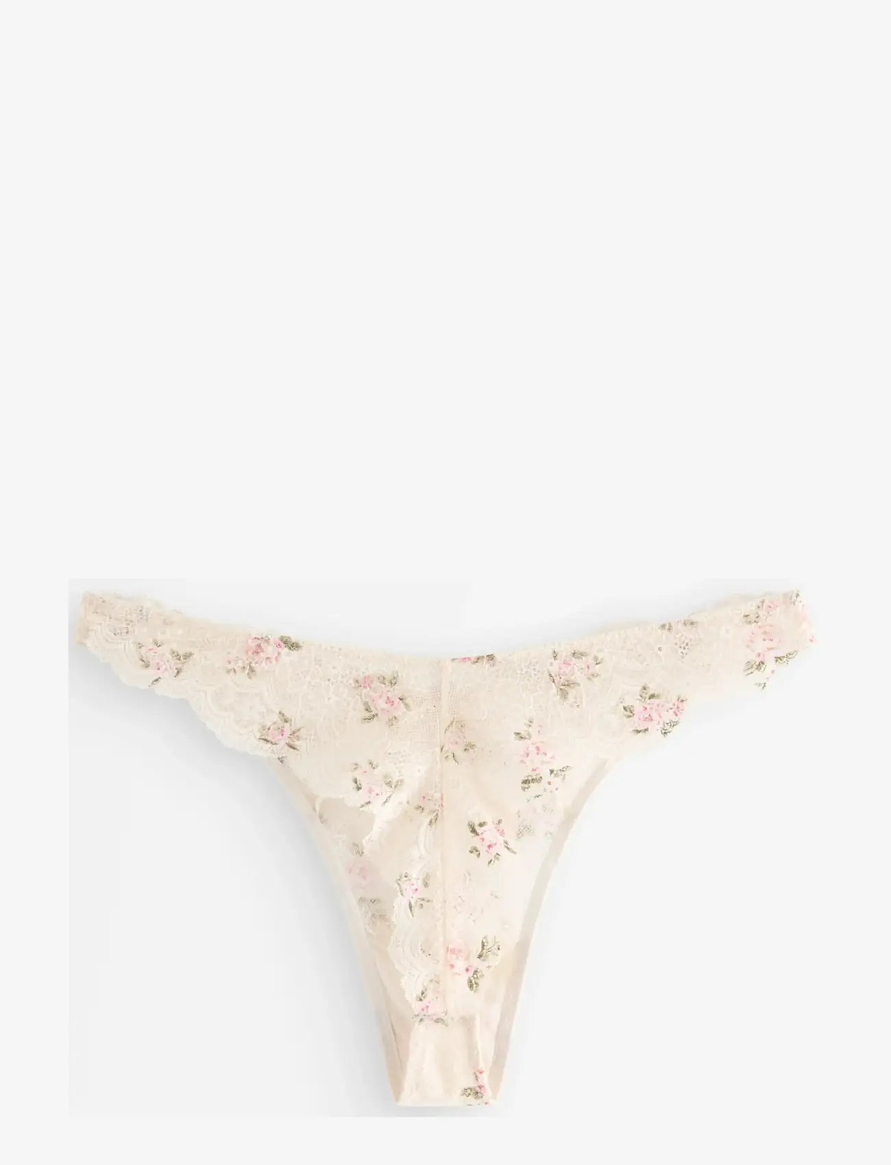 Lindex - Thong reg Valerie aop - stringid - light pink - 2