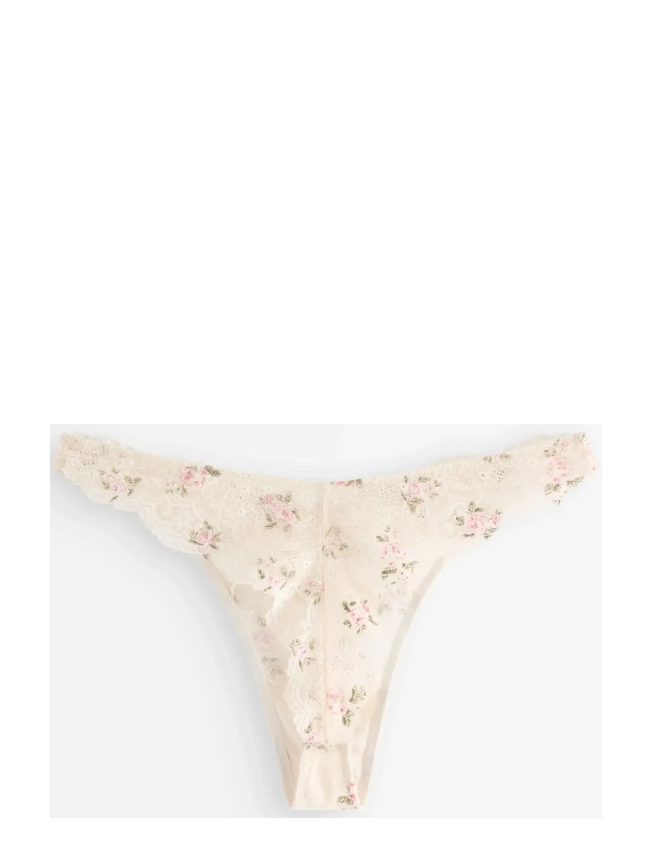 Lindex - Thong reg Valerie aop - string - light pink - 2