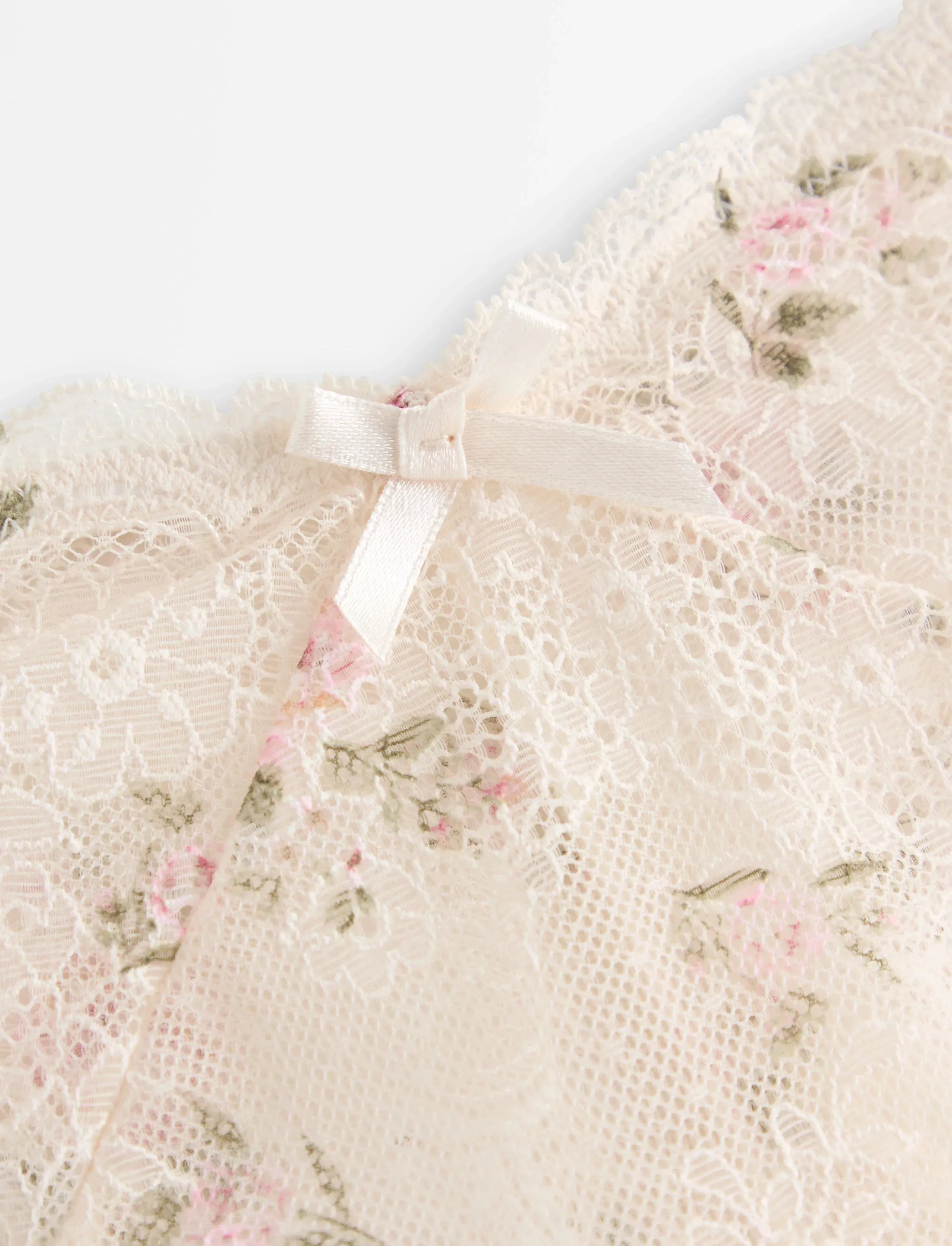 Lindex - Thong reg Valerie aop - string - light pink - 5