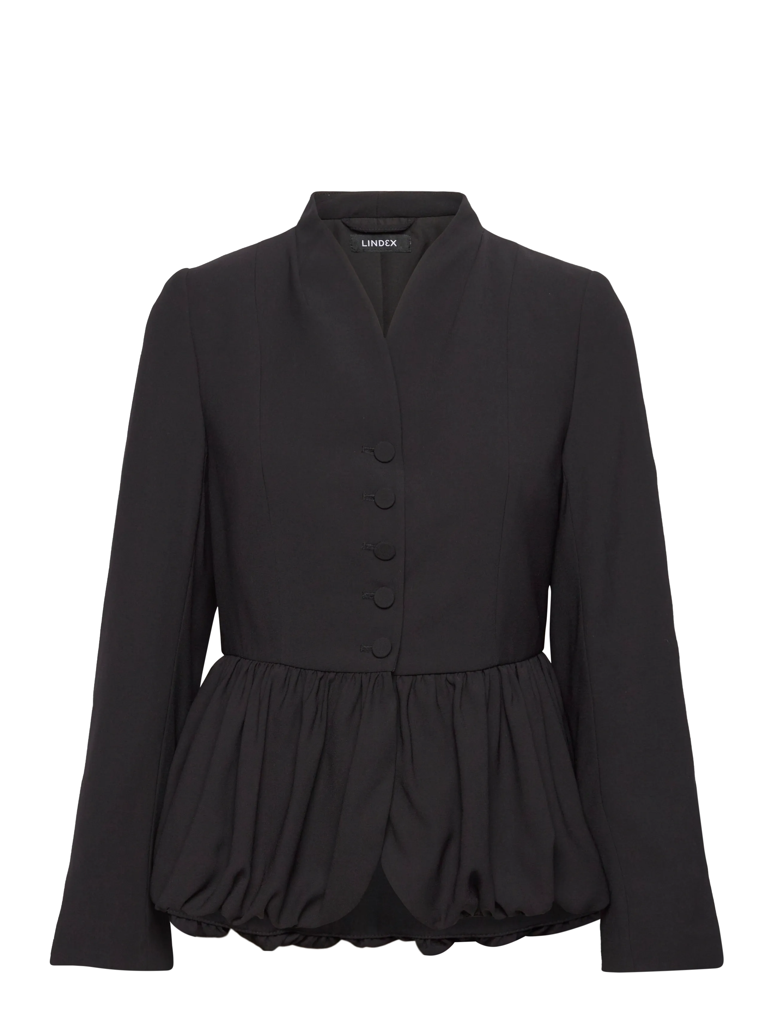 Lindex Jacket peplum - Kläder - BLACK / black