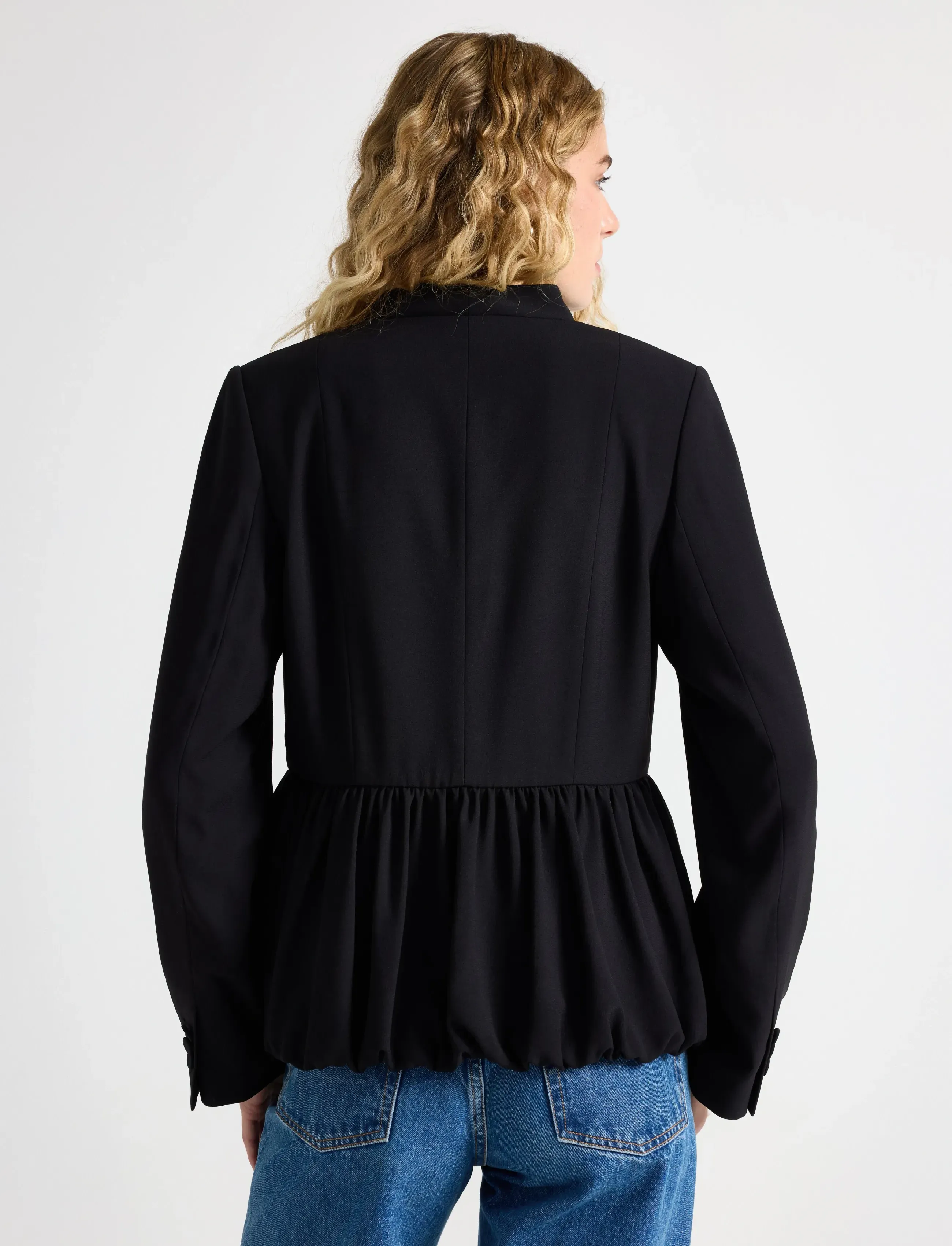Lindex - Jacket peplum - black - 3