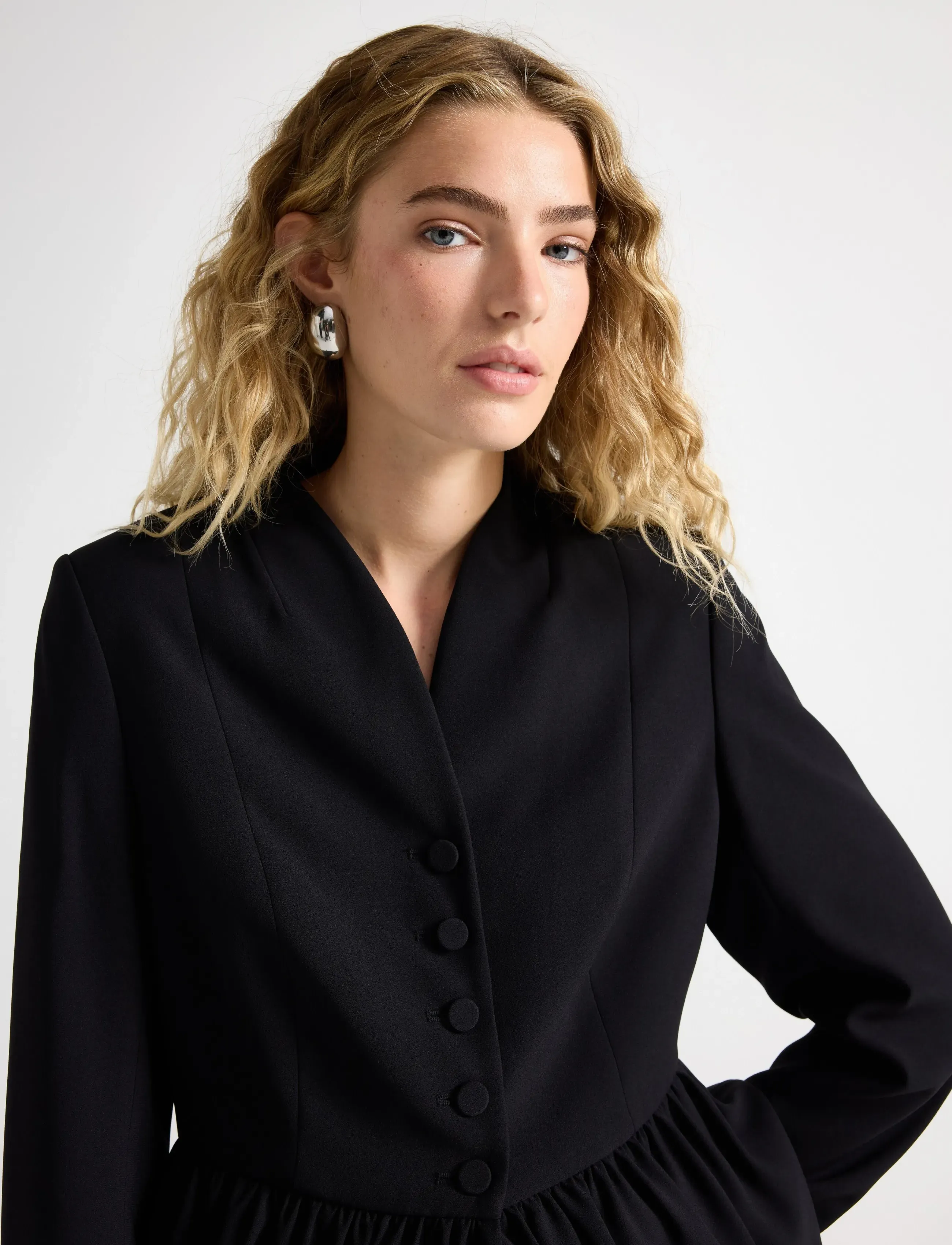Lindex - Jacket peplum - black - 4