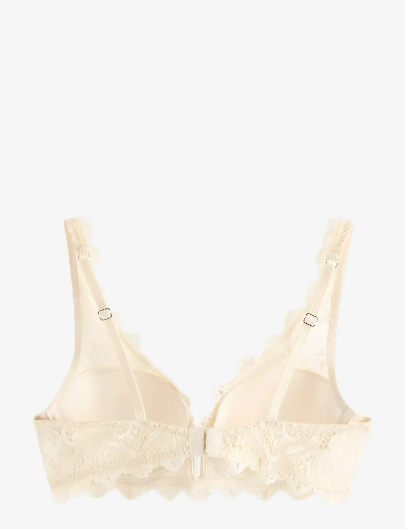 Lindex - ella m – Tulip t-shirt bra in lace - t-shirt bh'er - dusty white - 2