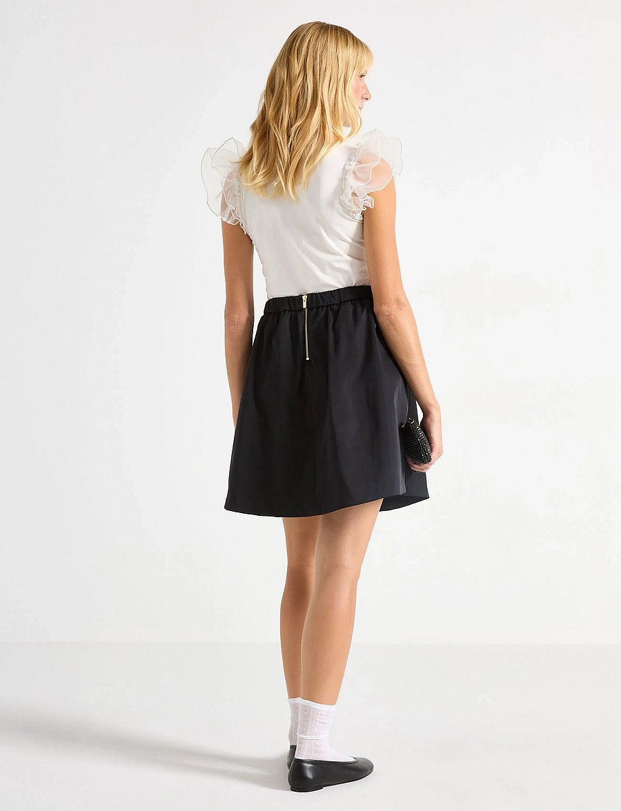 Lindex - Skirt Meja - kurze röcke - black - 3