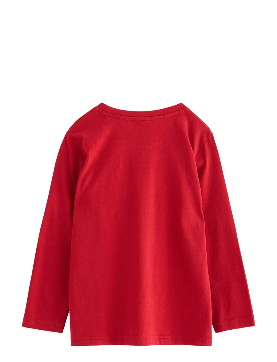 Lindex - Top LS Reindeer 3D - pikkade varrukatega t-särgid - dark red - 2