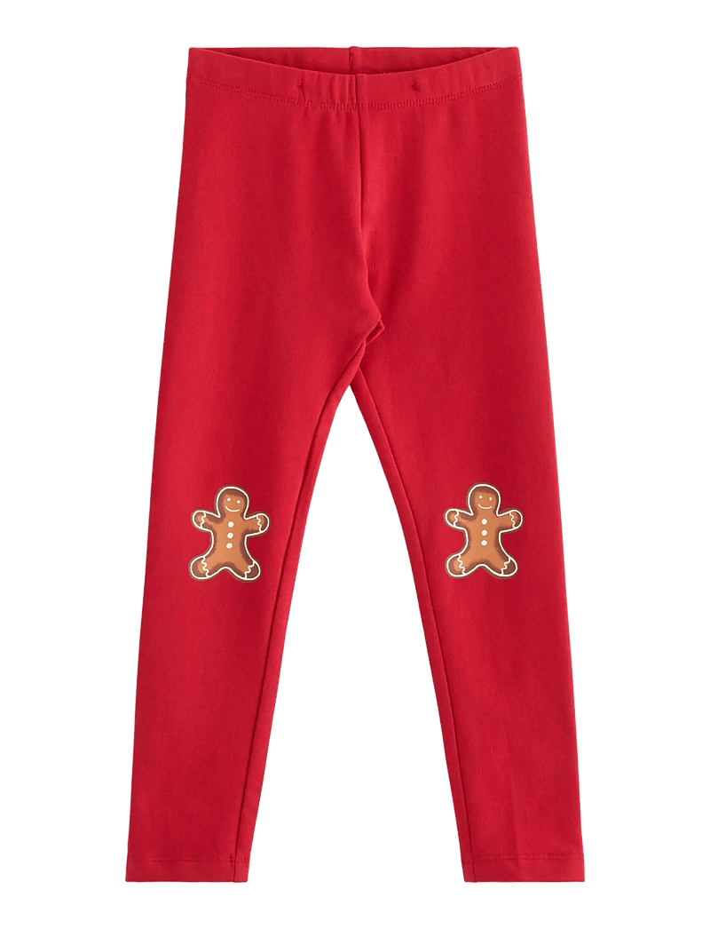 Lindex - Leggings knee Christmas - leggings - dark red - 1