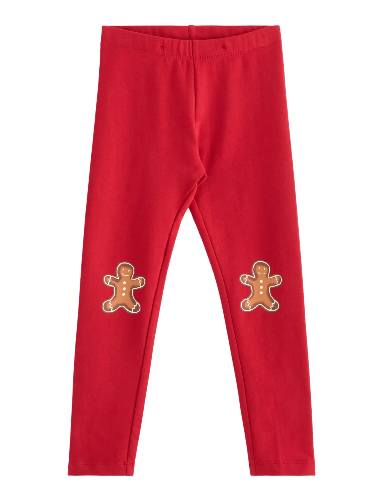 Lindex Leggings knee Christmas - Riided - DARK RED / red