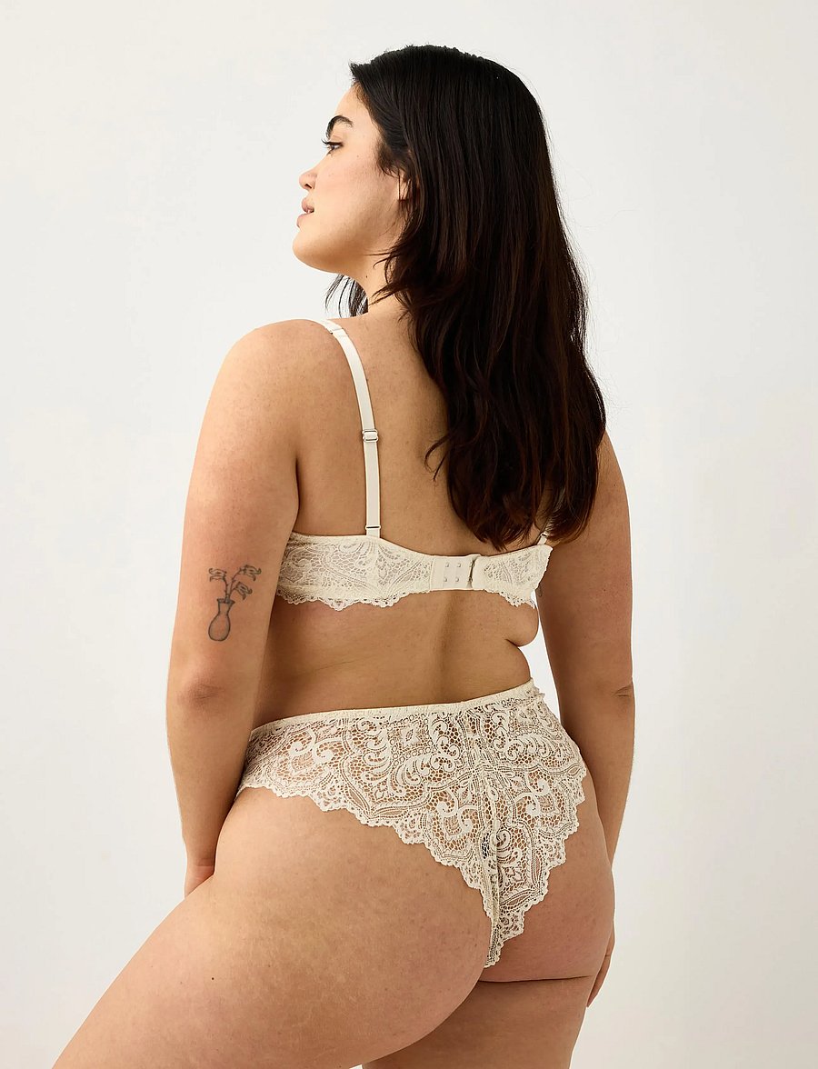 Lindex - ella m – brazilian briefs in lace - brazilian trusser - dusty white - 3