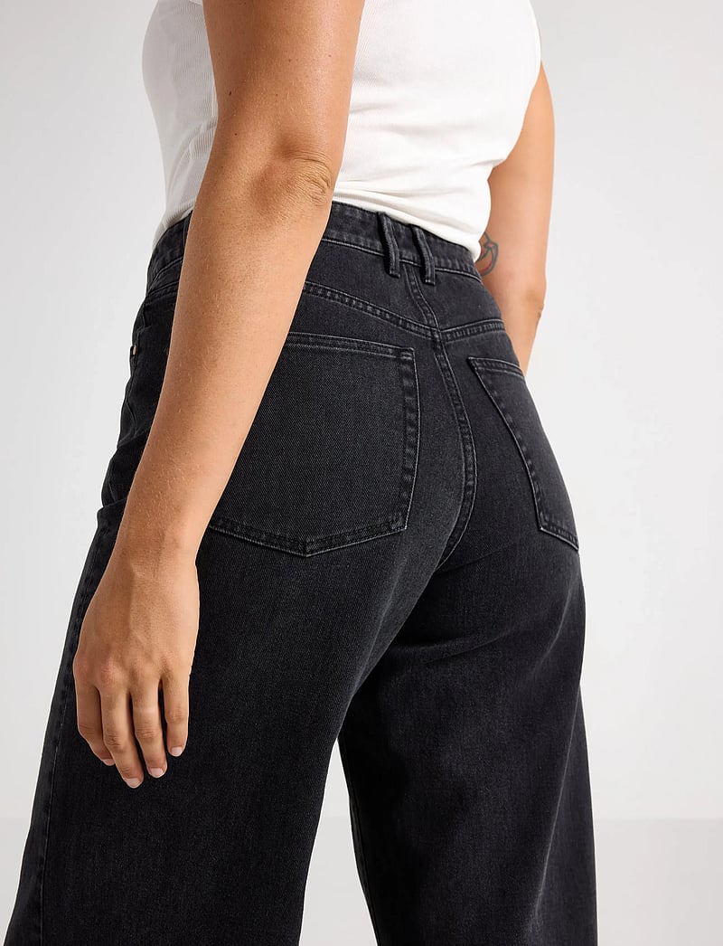 Lindex - Denim trousers Jackie black - brede jeans - black denim - 4