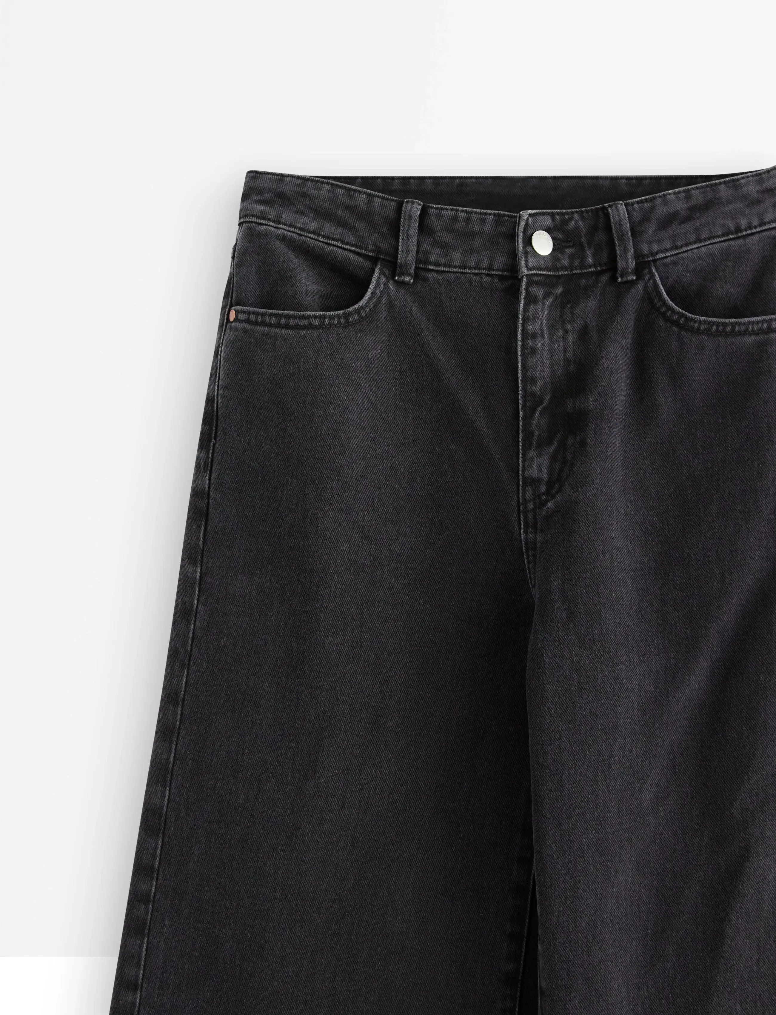 Lindex - WIDE Jackie jeans with extra wide leg - vida jeans - black denim - 5