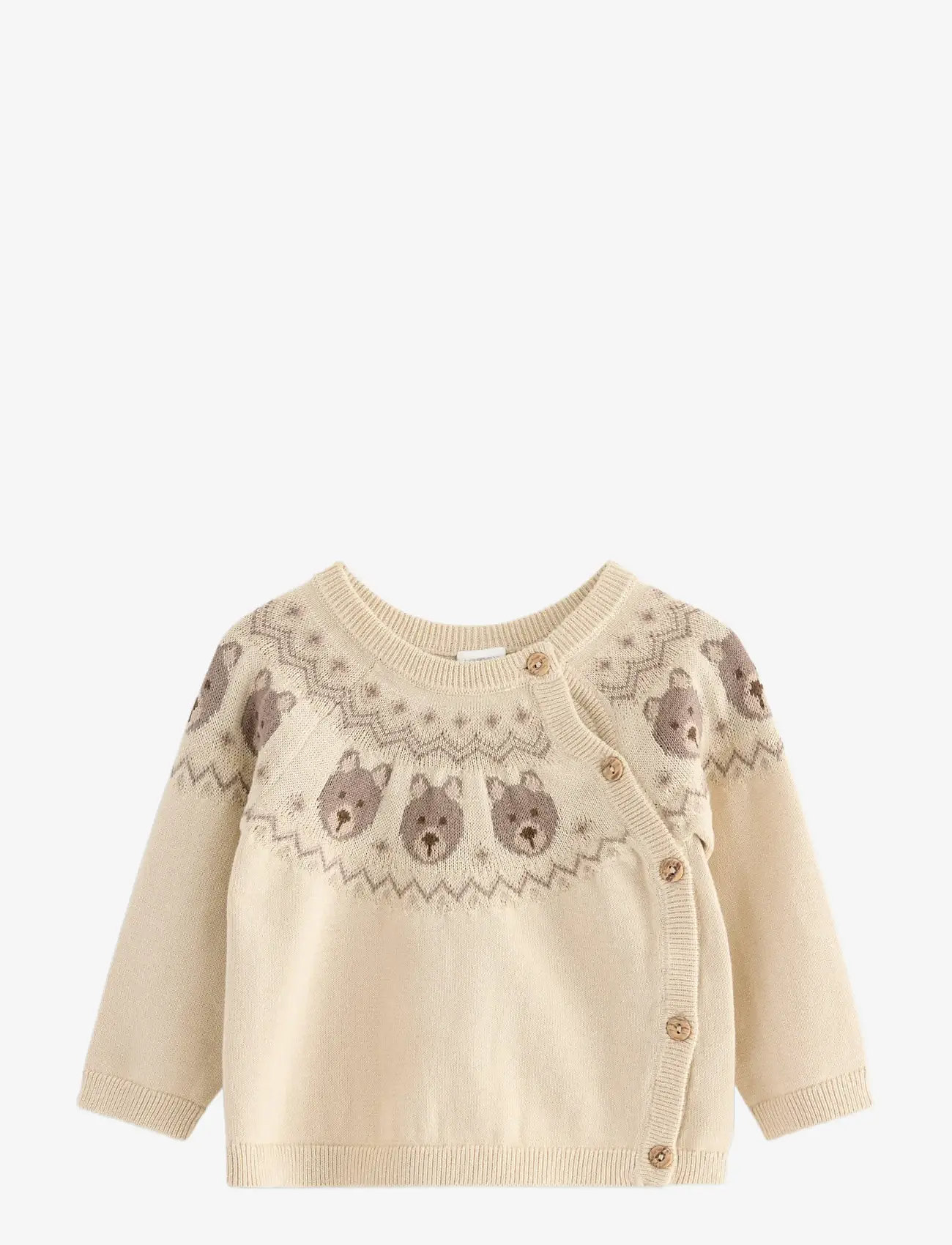 Lindex - Strikket genser - cardigans - light beige - 0