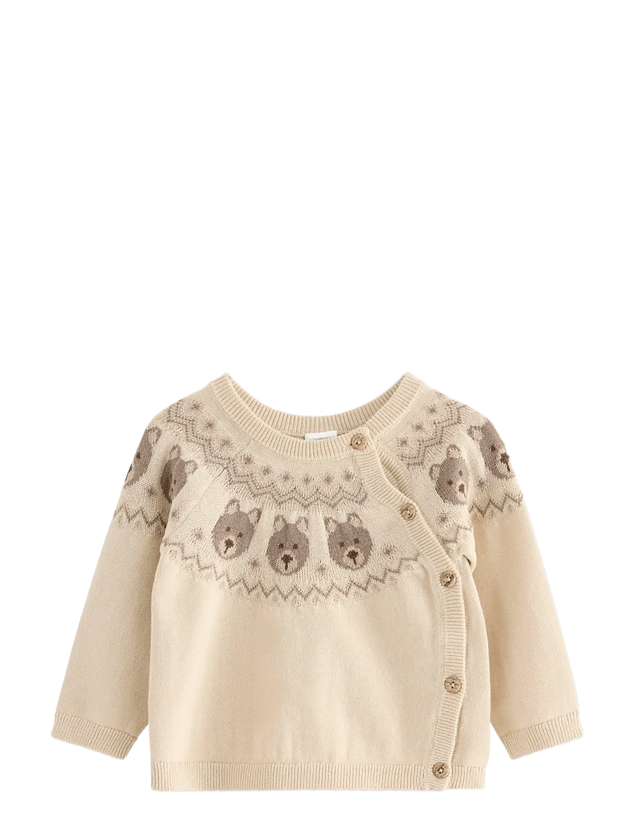 Lindex - Strikket trøje - cardigans - light beige - 0