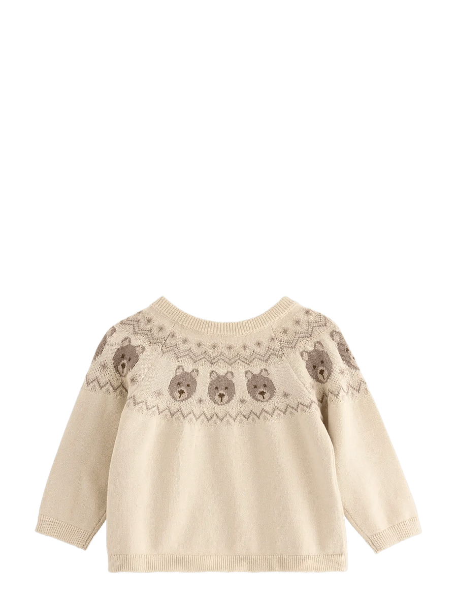 Lindex - Strikket trøje - cardigans - light beige - 1