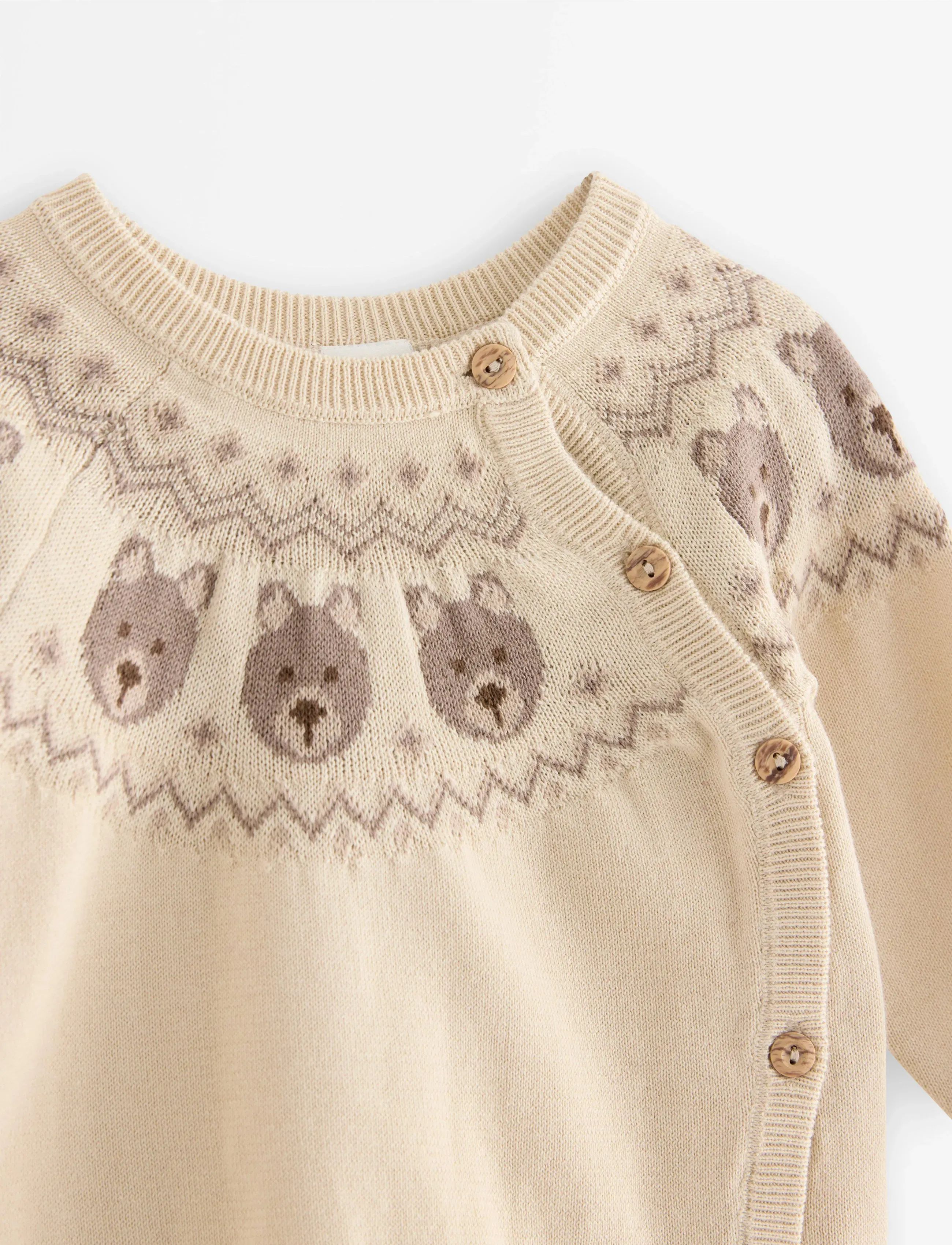 Lindex - Strikket trøje - cardigans - light beige - 2