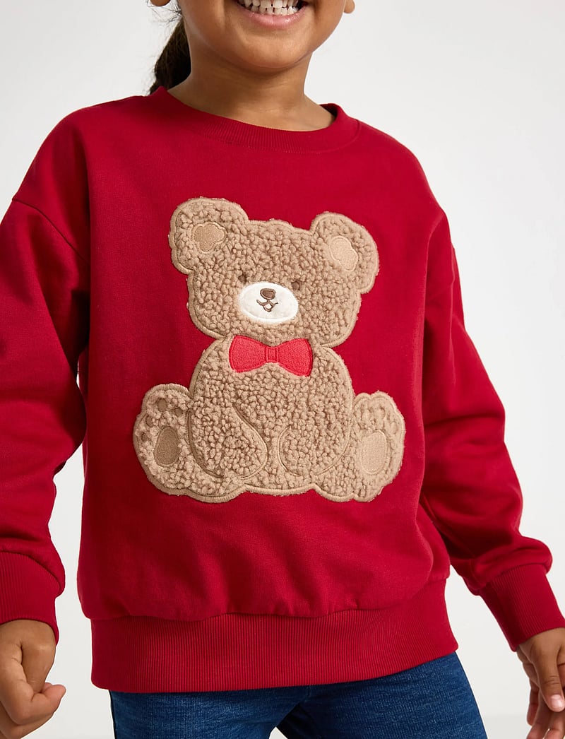 Lindex - Sweatshirt med borstad insida - sweatshirts - dark red - 4