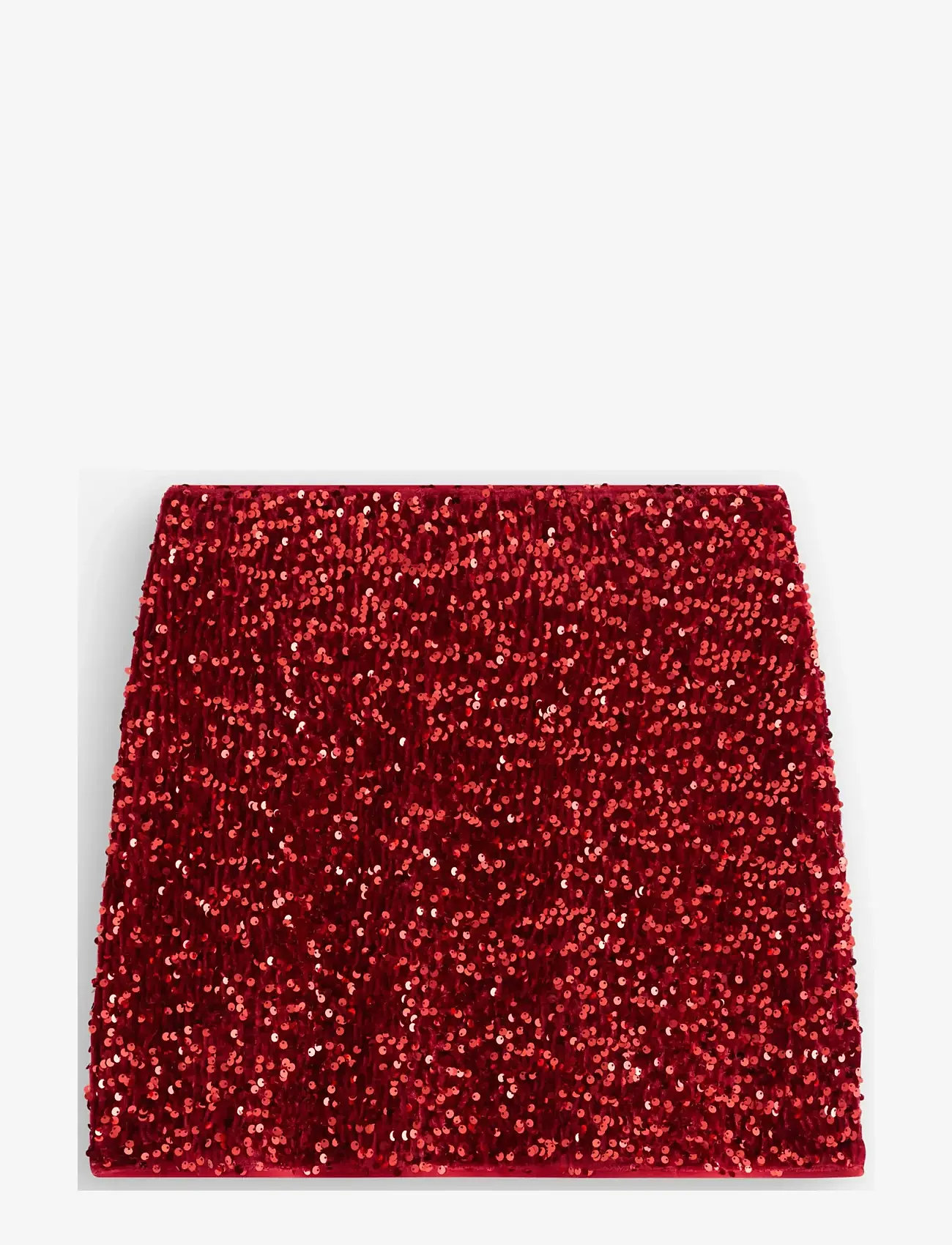 Lindex - Kjol med paljetter - korta kjolar - red - 1