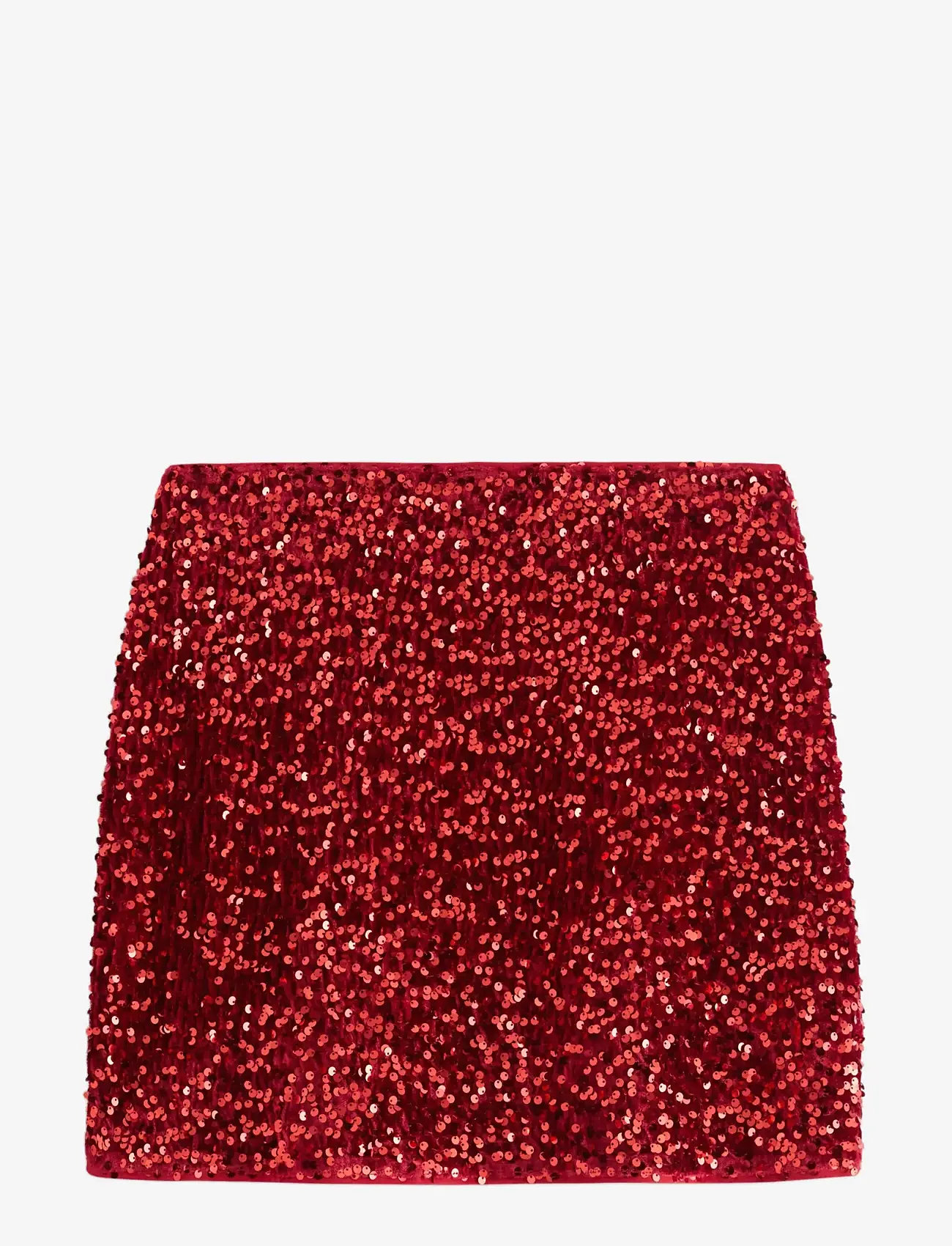 Lindex - Kjol med paljetter - korta kjolar - red - 2
