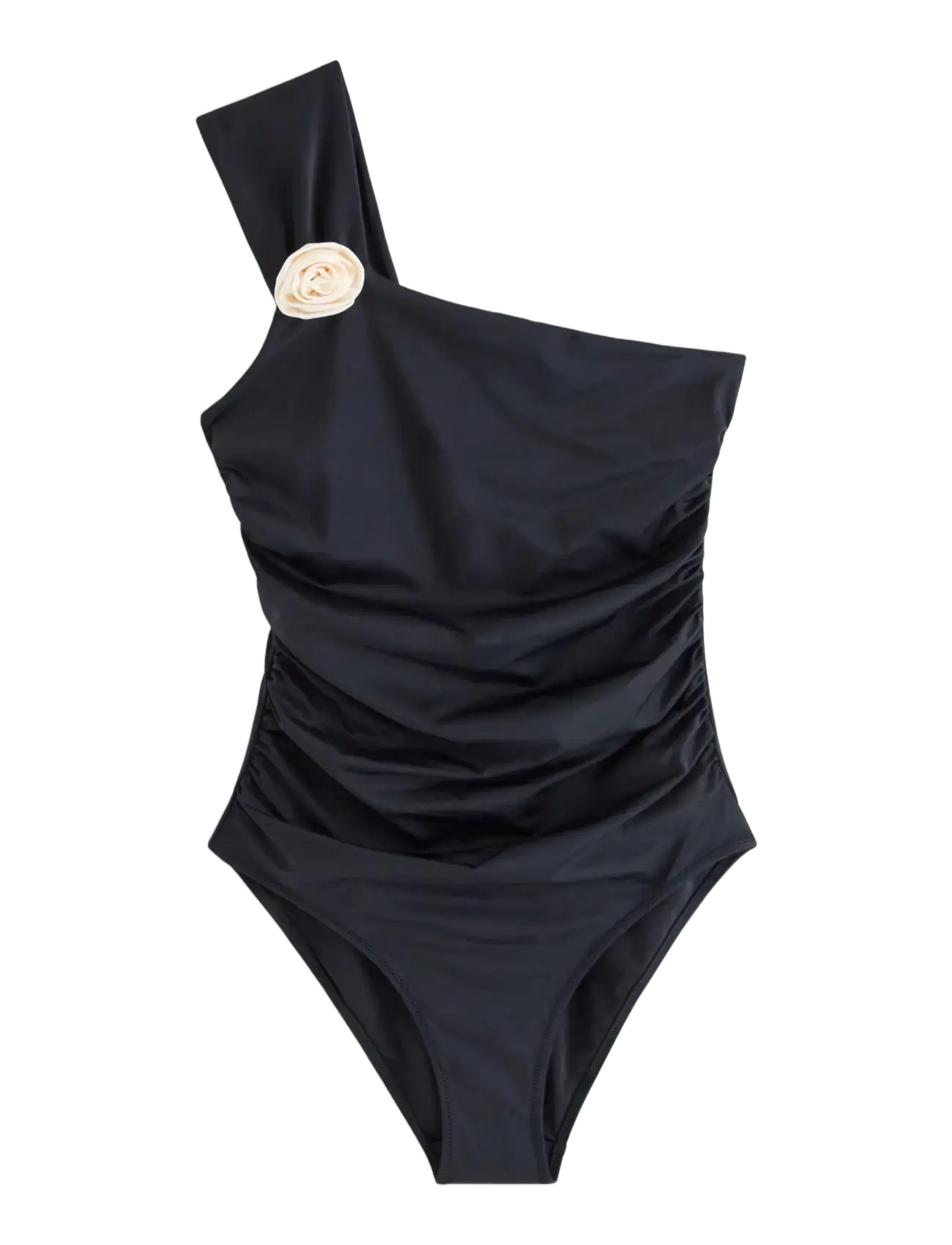 LINDEX One-Schulter Badeanzug Schwarz - XS - Damen