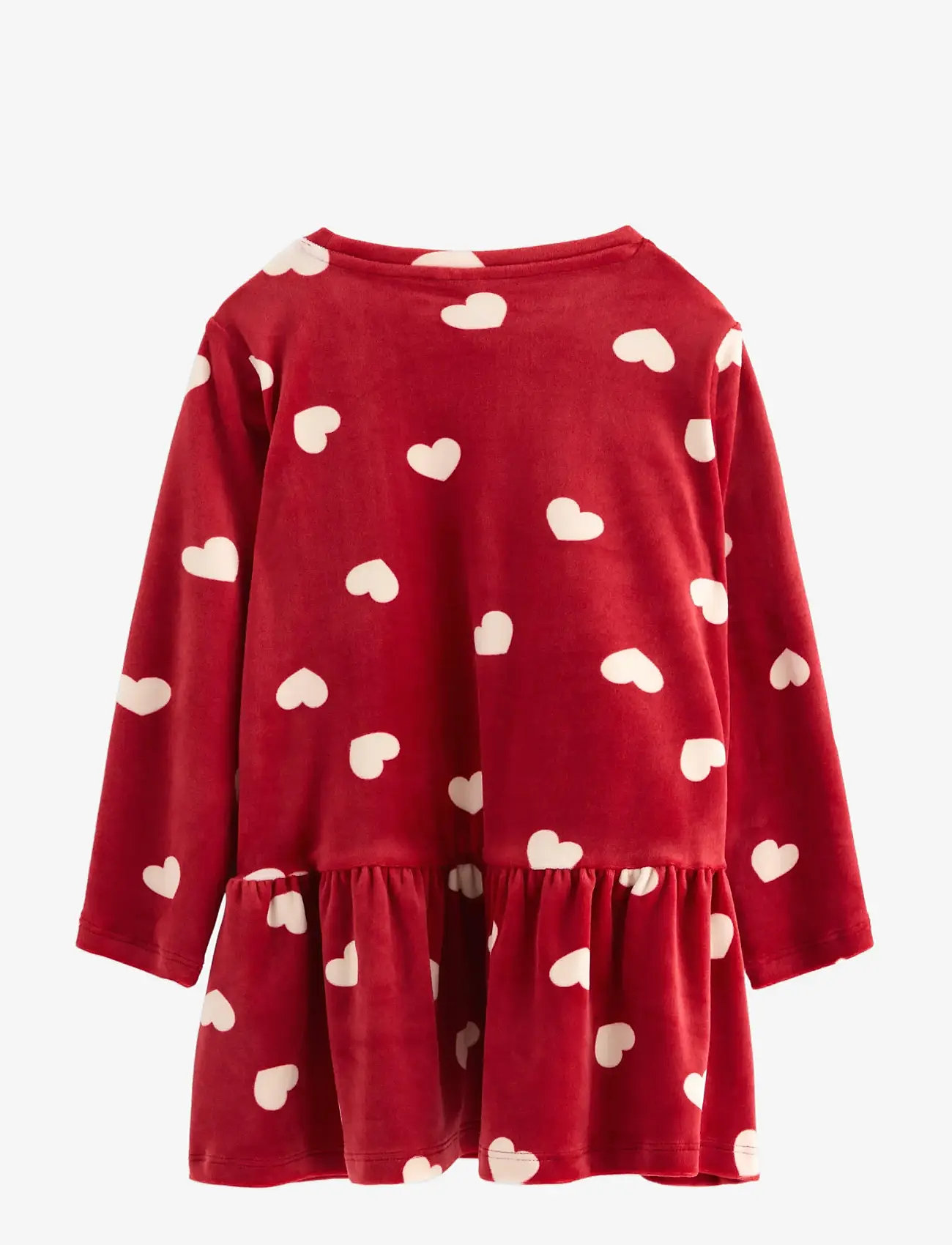 Lindex - Kjole i velur - long-sleeved casual dresses - dark red - 2