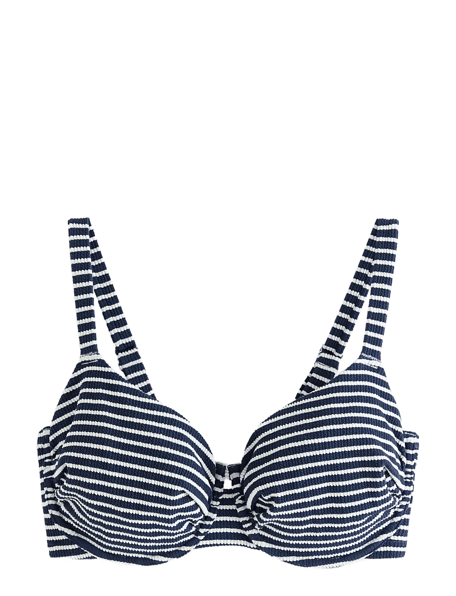 Lindex - Swim bra Skilla Y D crepe - bedrade bikinitops - navy - 1