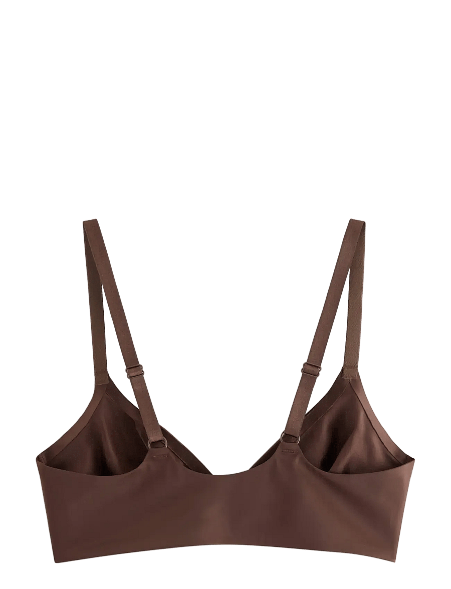 Lindex - Unpadded soft bra - bralette - dark brown - 2